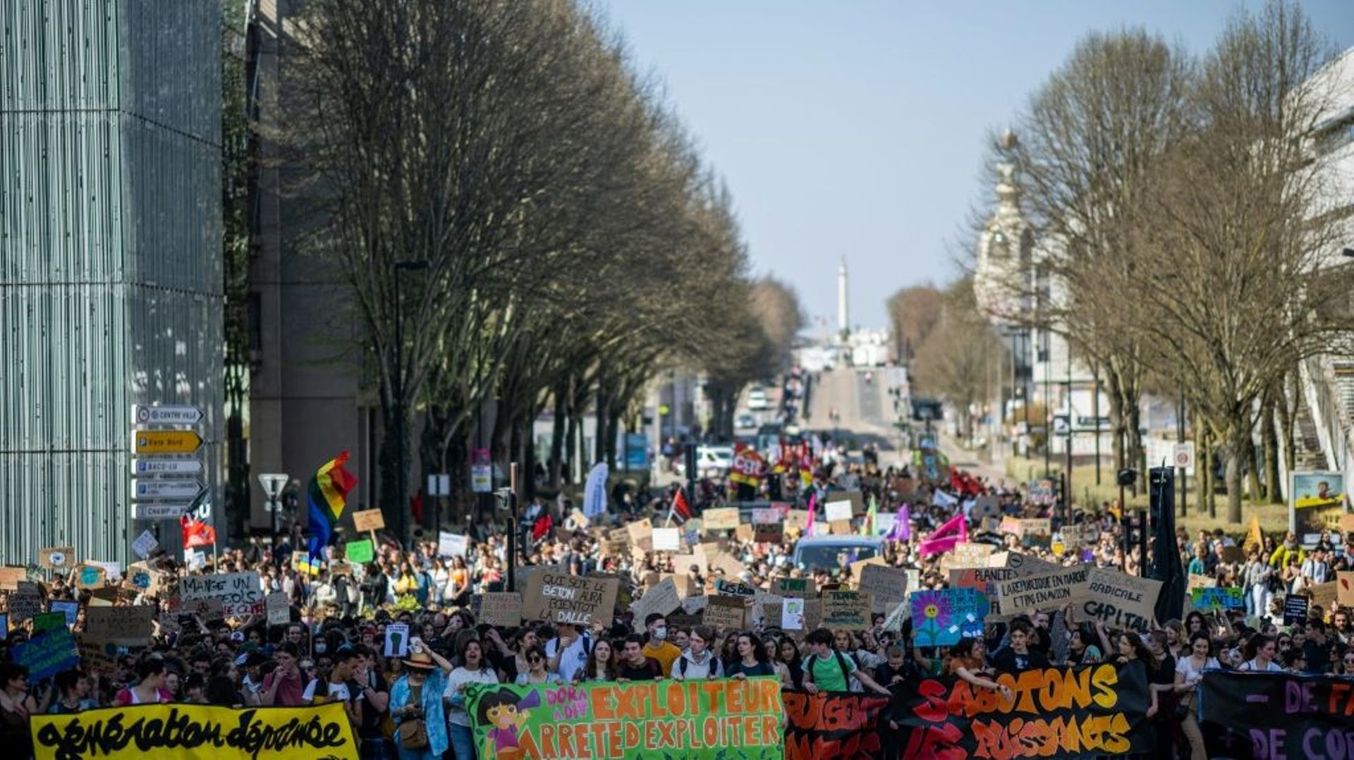 Manifestation de jeunes pour le climat, le 25 mars 2022 à Nantes