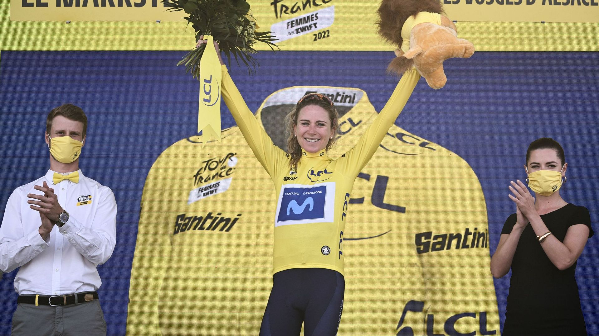 La grande favorite du Tour de France Femmes, la Néerlandaise Annemiek van Vleuten, a assommé la 7e étape arrivant samedi dans la station vosgienne du Markstein et endosse le maillot jaune à la veille de l’arrivée.