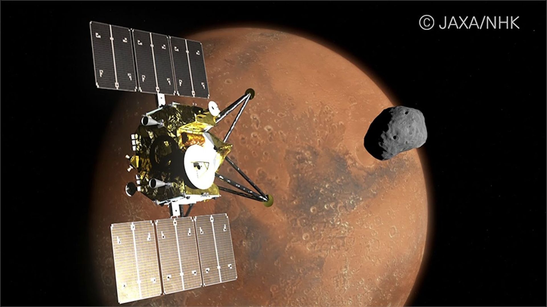La NHK va collaborer avec la JAXA pour sa mission Martian Moons eXploration (MMX).