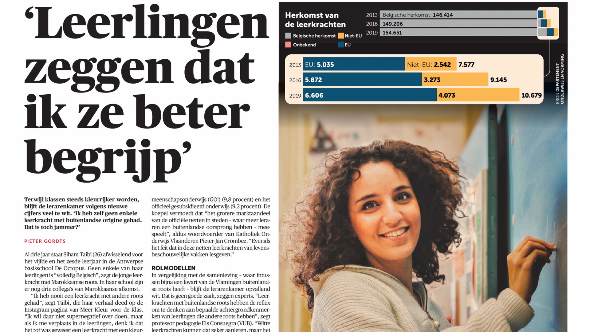 Article du quotidien flamand De Morgen.