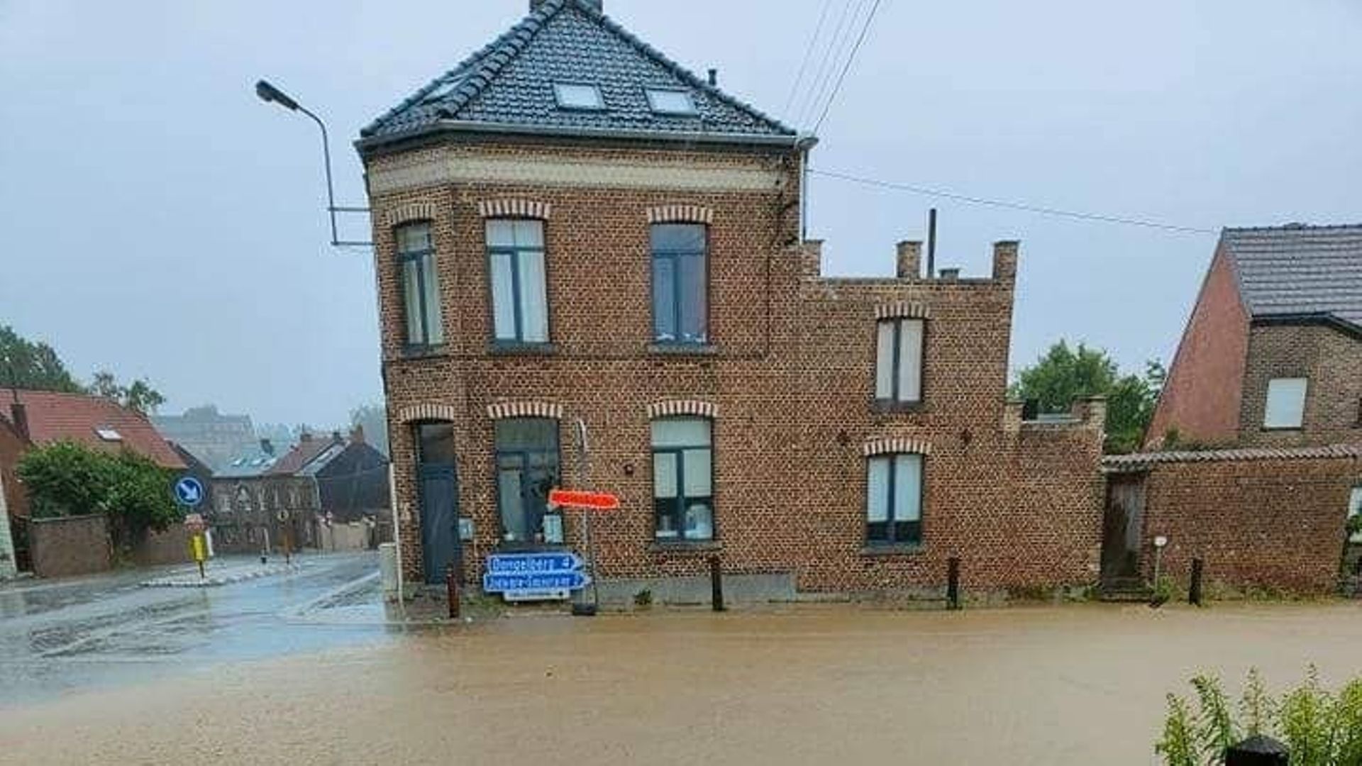 Inondation suite à un orage à Jodoigne