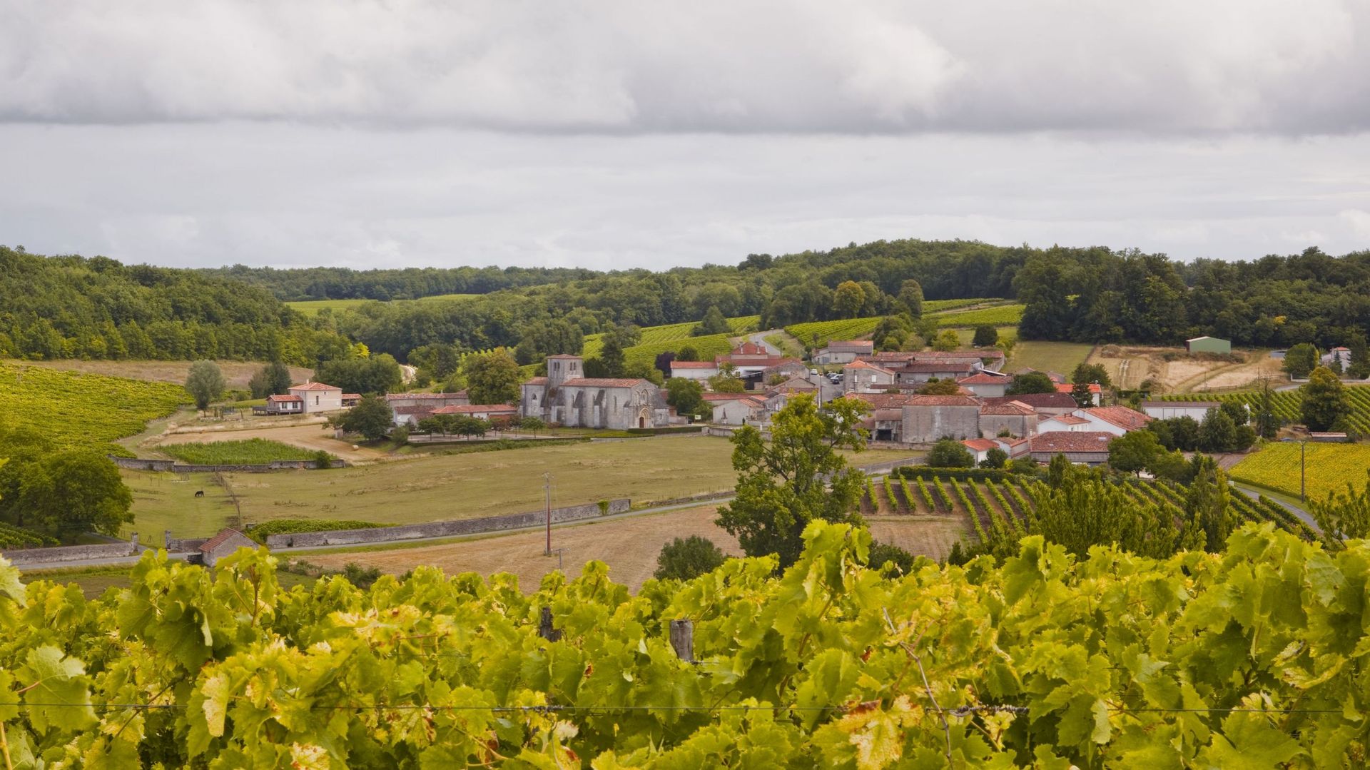 The village of Saint Preuil in Cognac.