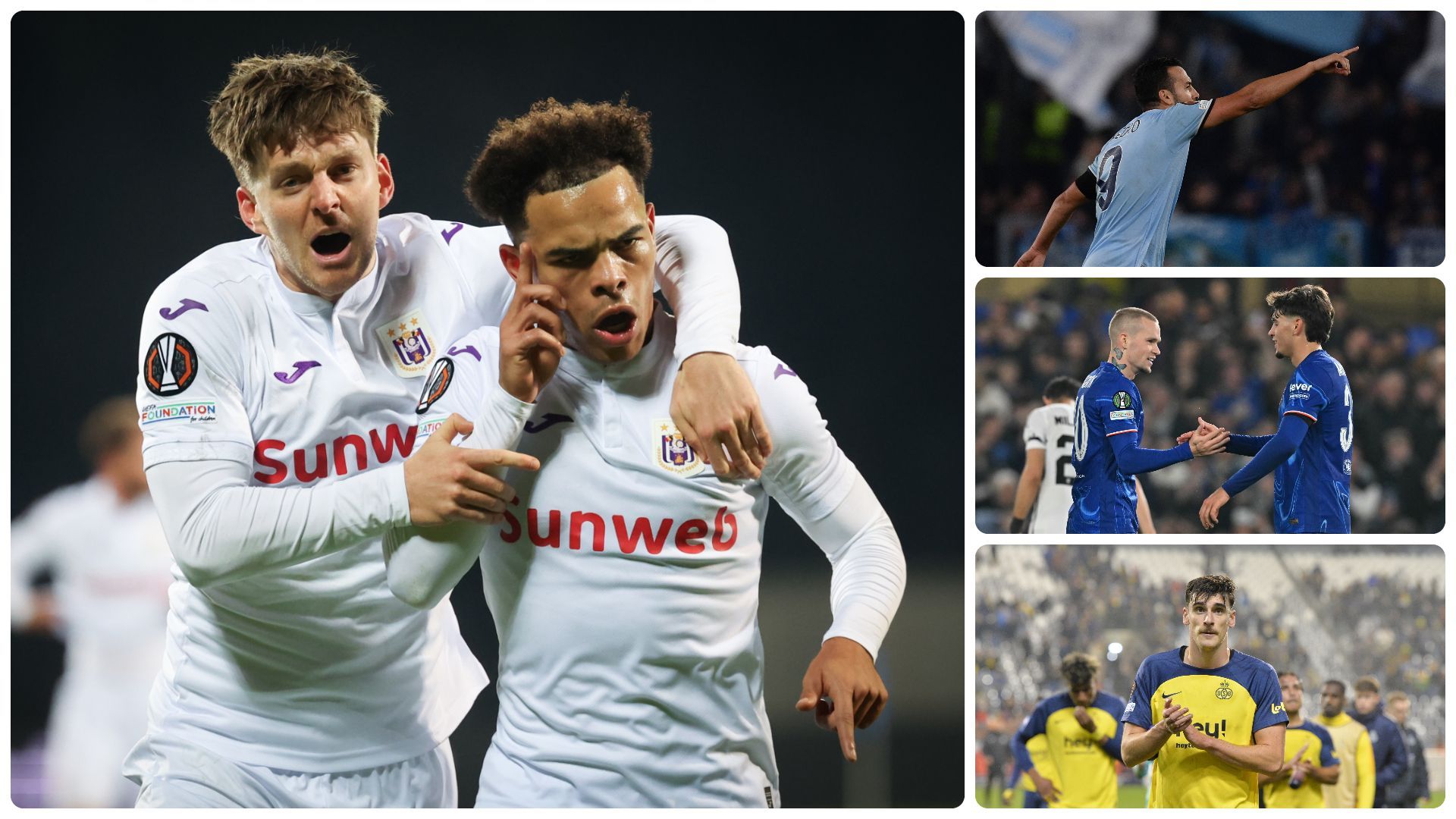 Lazio and Chelsea perfect, Anderlecht in the game, the Union behind: the ratings in the Europa League and Conference