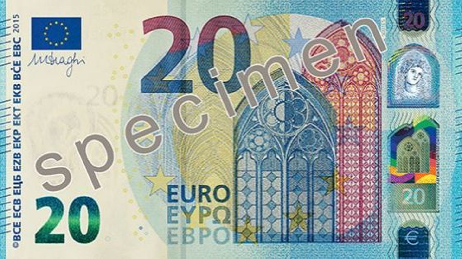 Le nouveau billet de vingt euros