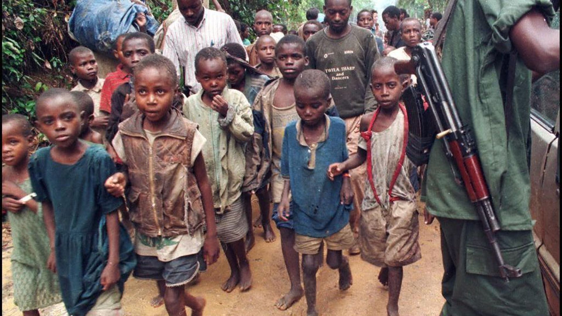 Enfants de réfugiés recueillis par l'Unicef au Congo 