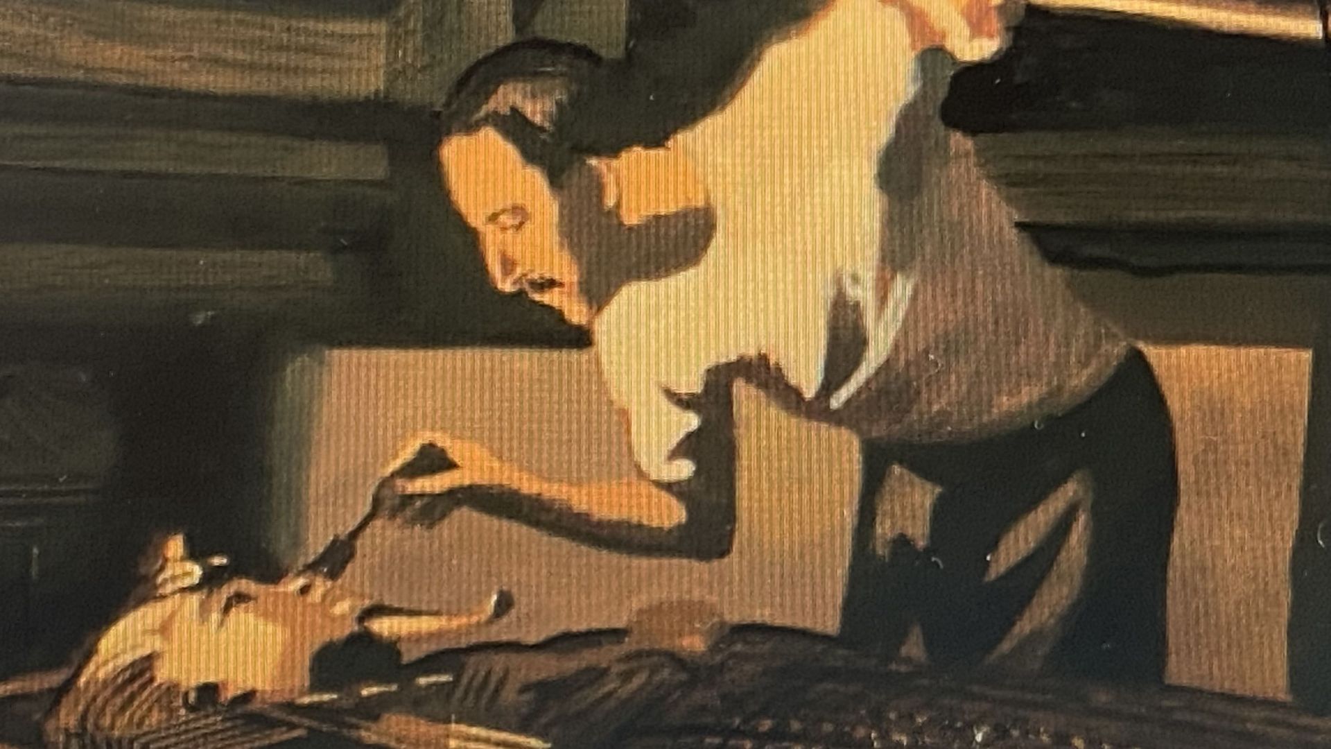 Howard Carter enlève la poussière du temps recouvrant Toutankhamon