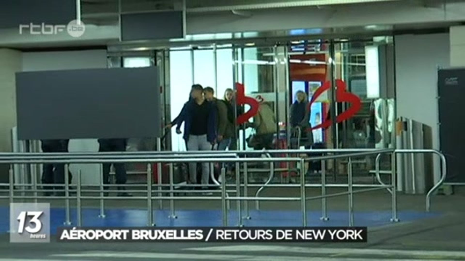 Premiers passagers arrivés à Zaventem 'On est de New York, donc on n'a