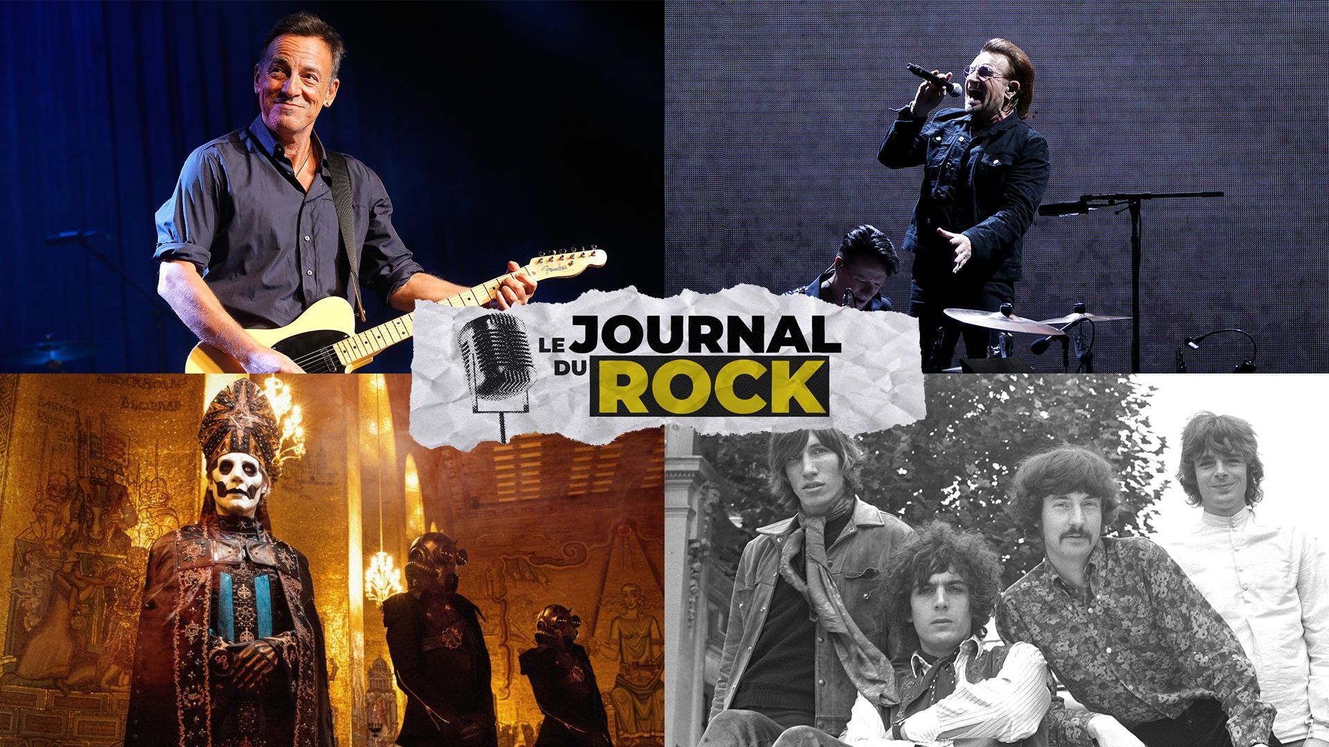 L’essentiel de l’actu rock de cette semaine avec Meat Loaf, Bruce Springsteen, U2, Ghost et Pink Floyd