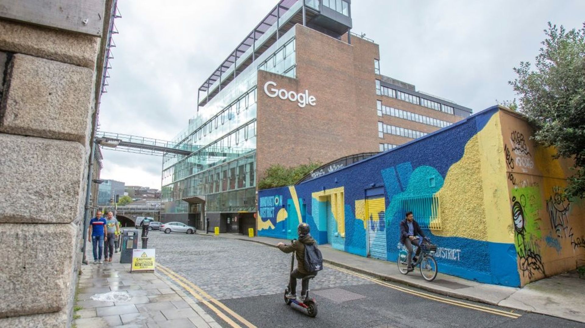 Les bureaux de Google à Dublin, le 7 octobre 2021