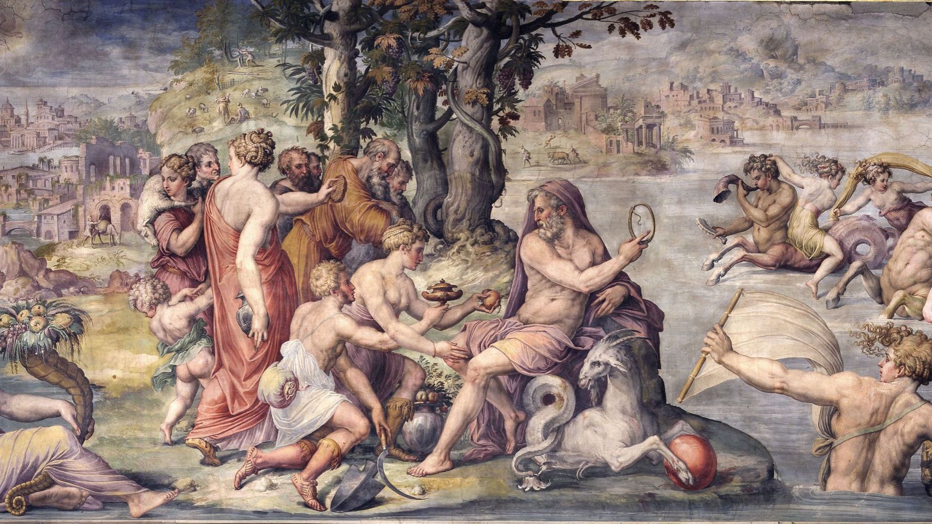 Le premier fruit de la terre offert à Saturne, 1655-1657. Giorgio Vasari