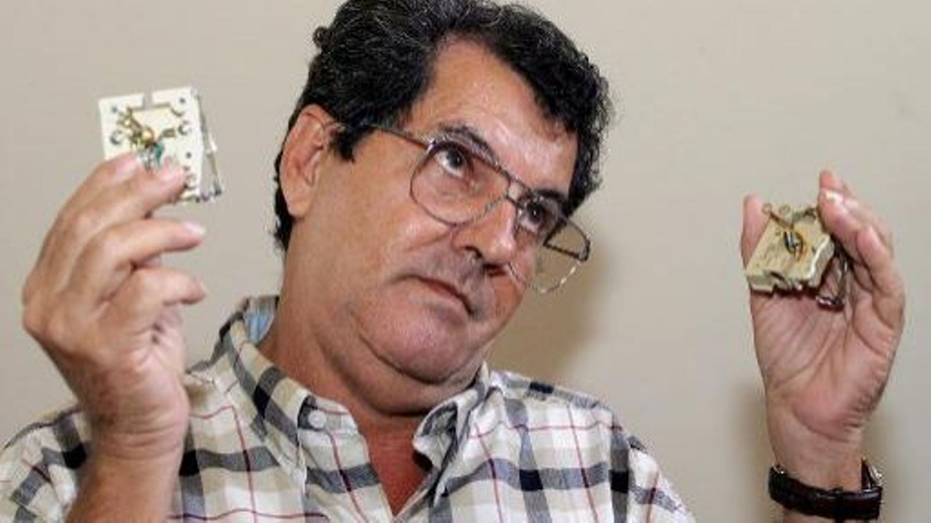 Le dissident cubain Oswaldo Paya, le 13 décembre 2004 à La Havane