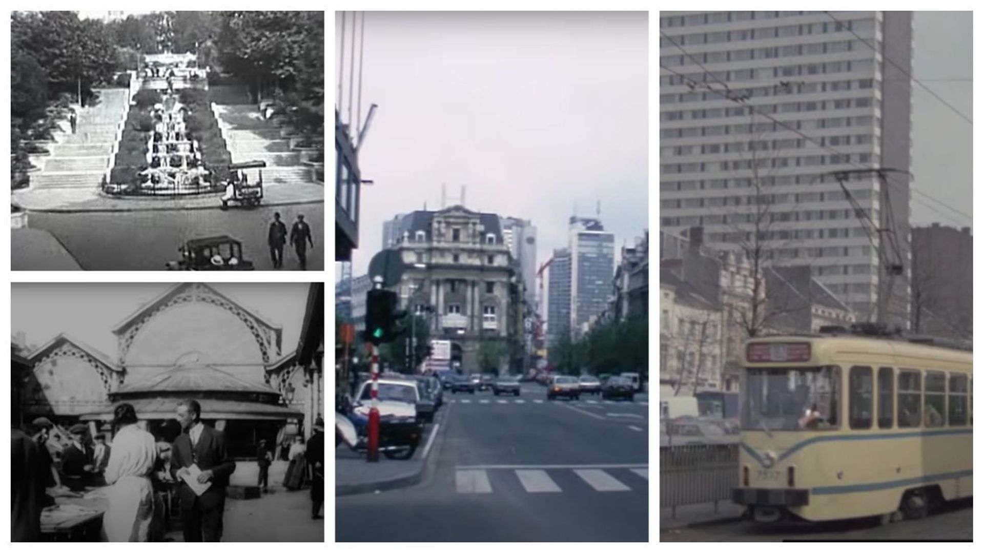 Bruxelles au début du 20e siècle et dans les années 80.