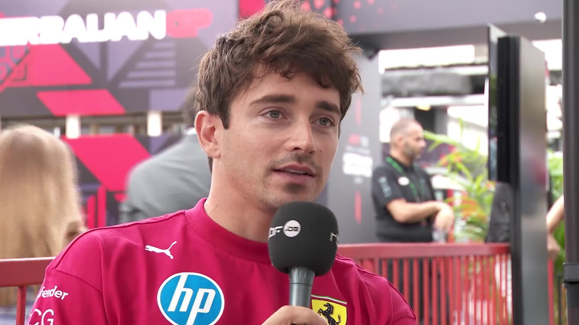 F1 Azerbaïdjan – Charles Leclerc se livre au micro de Gaëtan Vigneron : "Je veux être champion avec Ferrari"