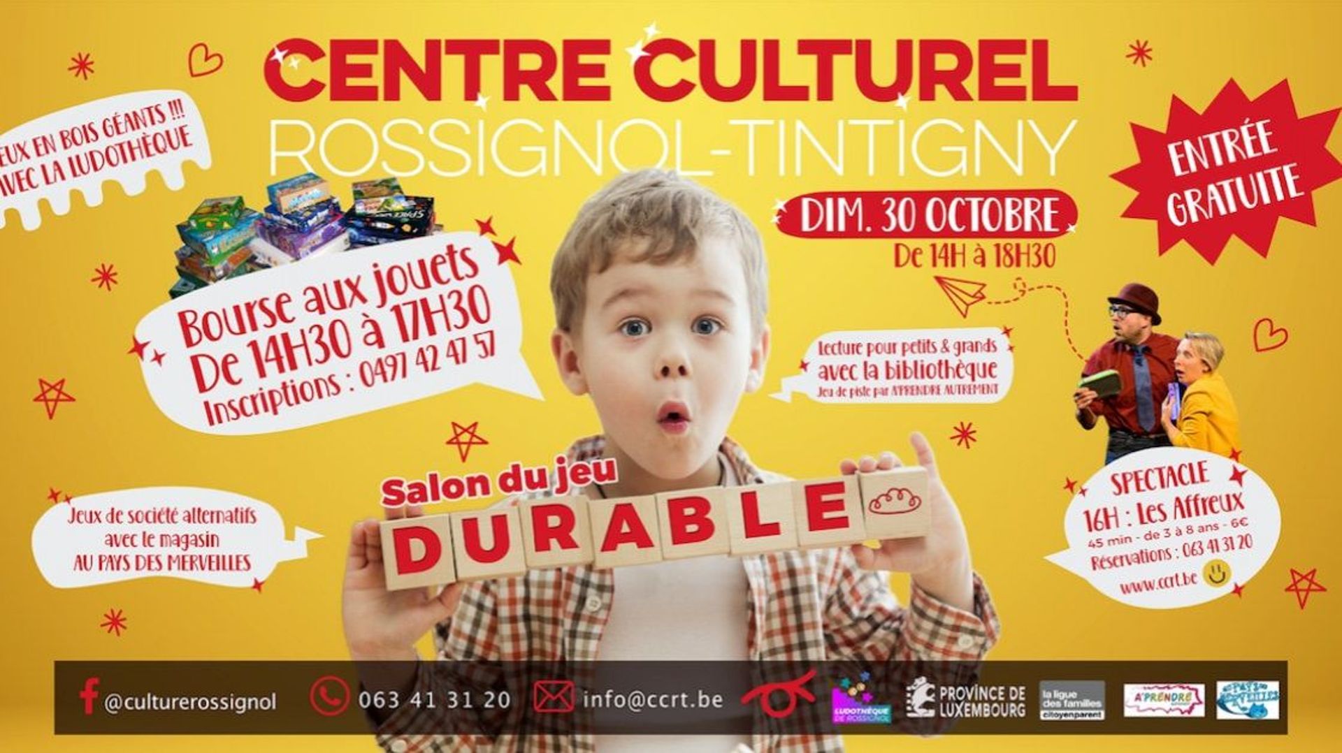 Salon du jeu durable au Centre culturel de Rossignol-Tintigny