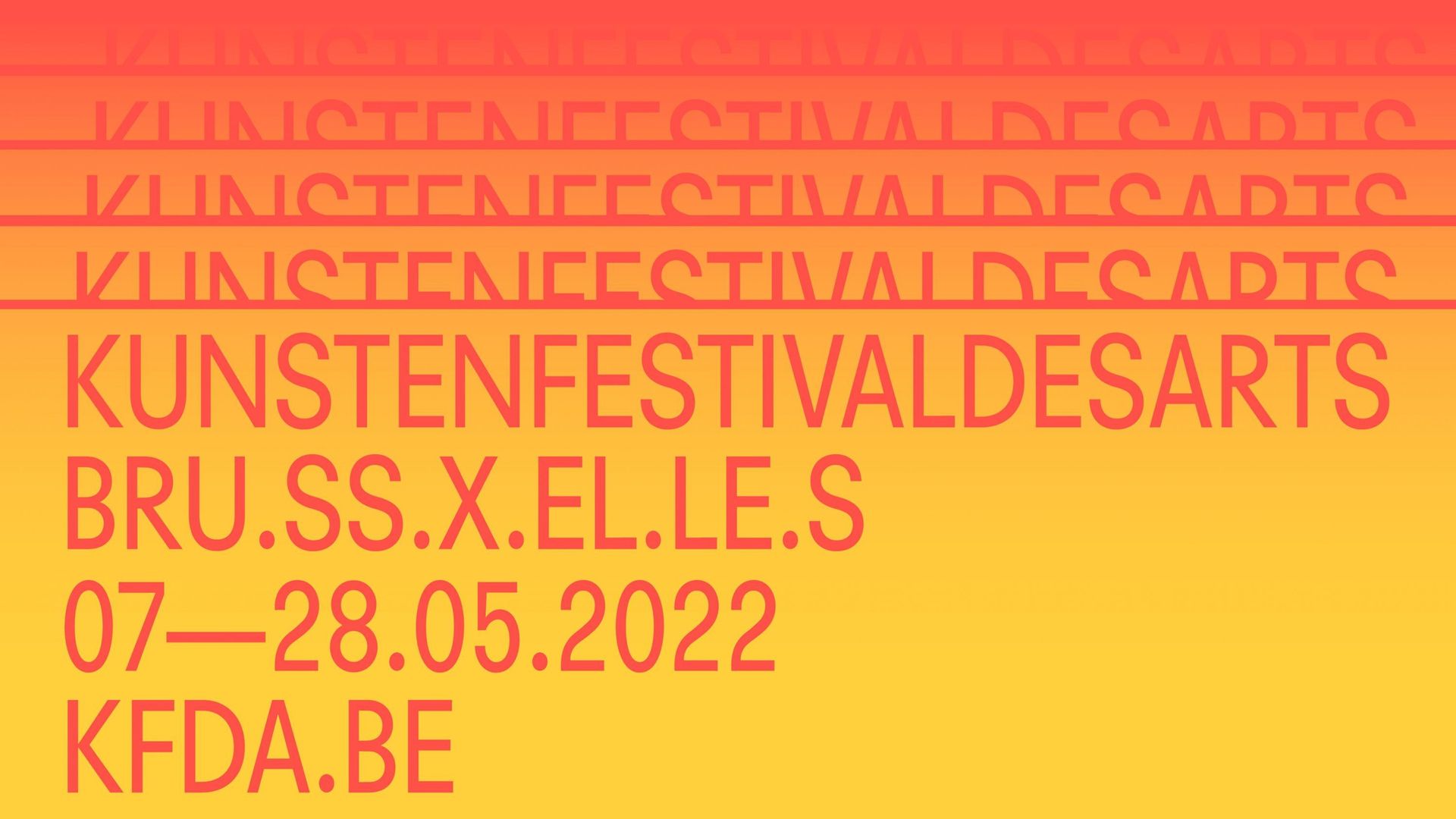 Du 7 au 28 mai 2022, le Kunstenfestivaldesarts se tient à Bruxelles.
