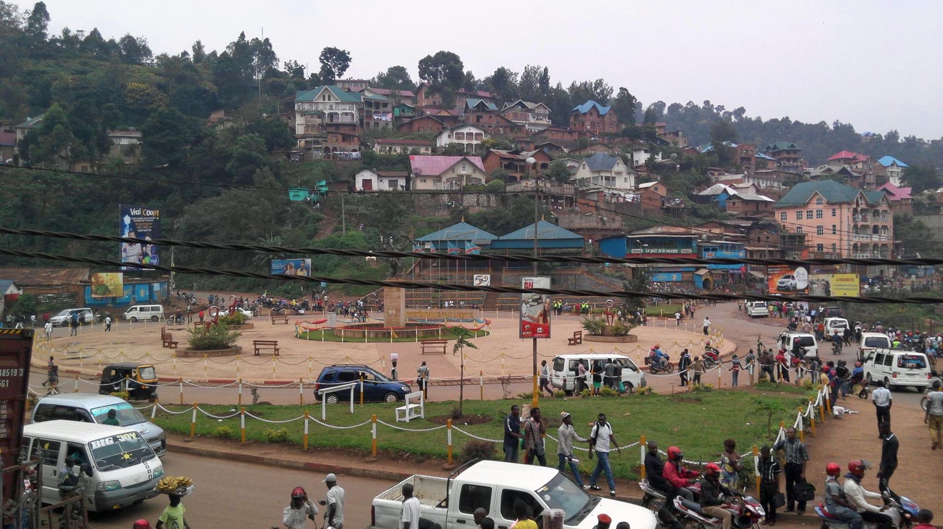 Une rue de Bukavu en janvier dernier