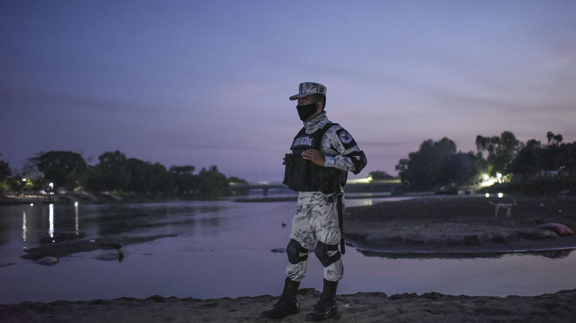 Un policier de la Garde nationale du Mexique dans l’Etat du Chiapas