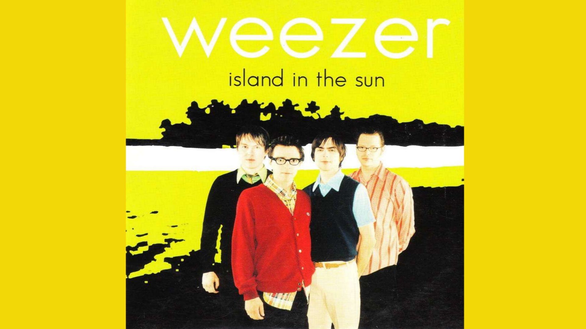 Weezer island. Weezer обложка. Weezer Island in the Sun. Weezer Red album. Weezer Blue album.