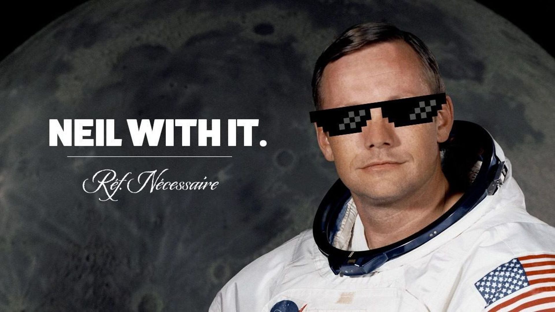 Neil Armstrong, le "premier homme" a avoir "marché" sur la "lune".