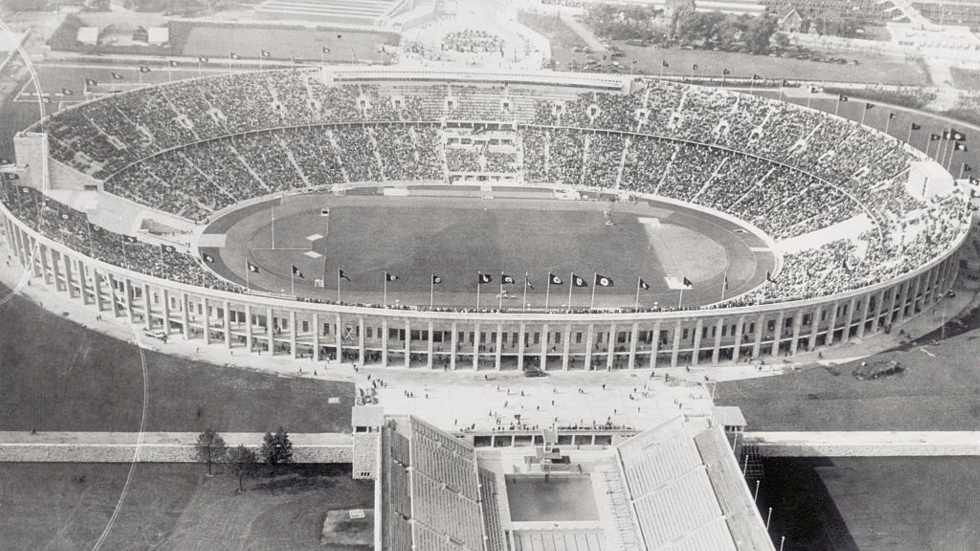 Aerial View of Berlin Olympic Stadium