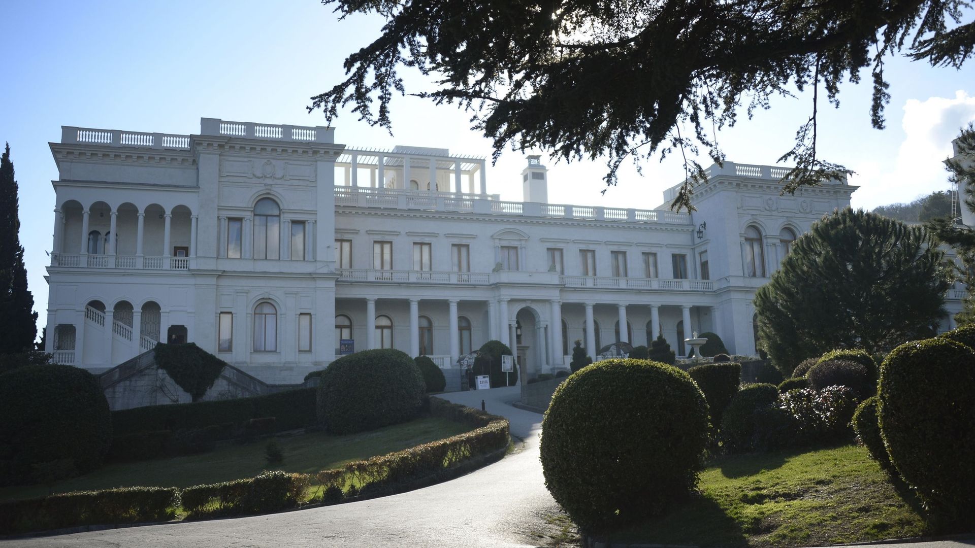 Le palais de Lividia, en Crimée, où se rencontrent Roosevelt, Staline et Churchill.