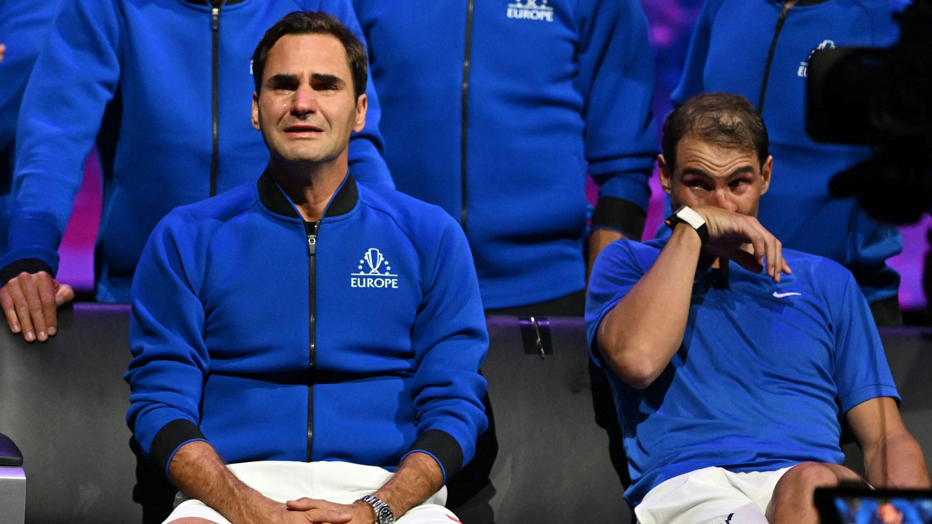 Nadal et Federer étaient très émus après leur double lors de la Laver Cup.