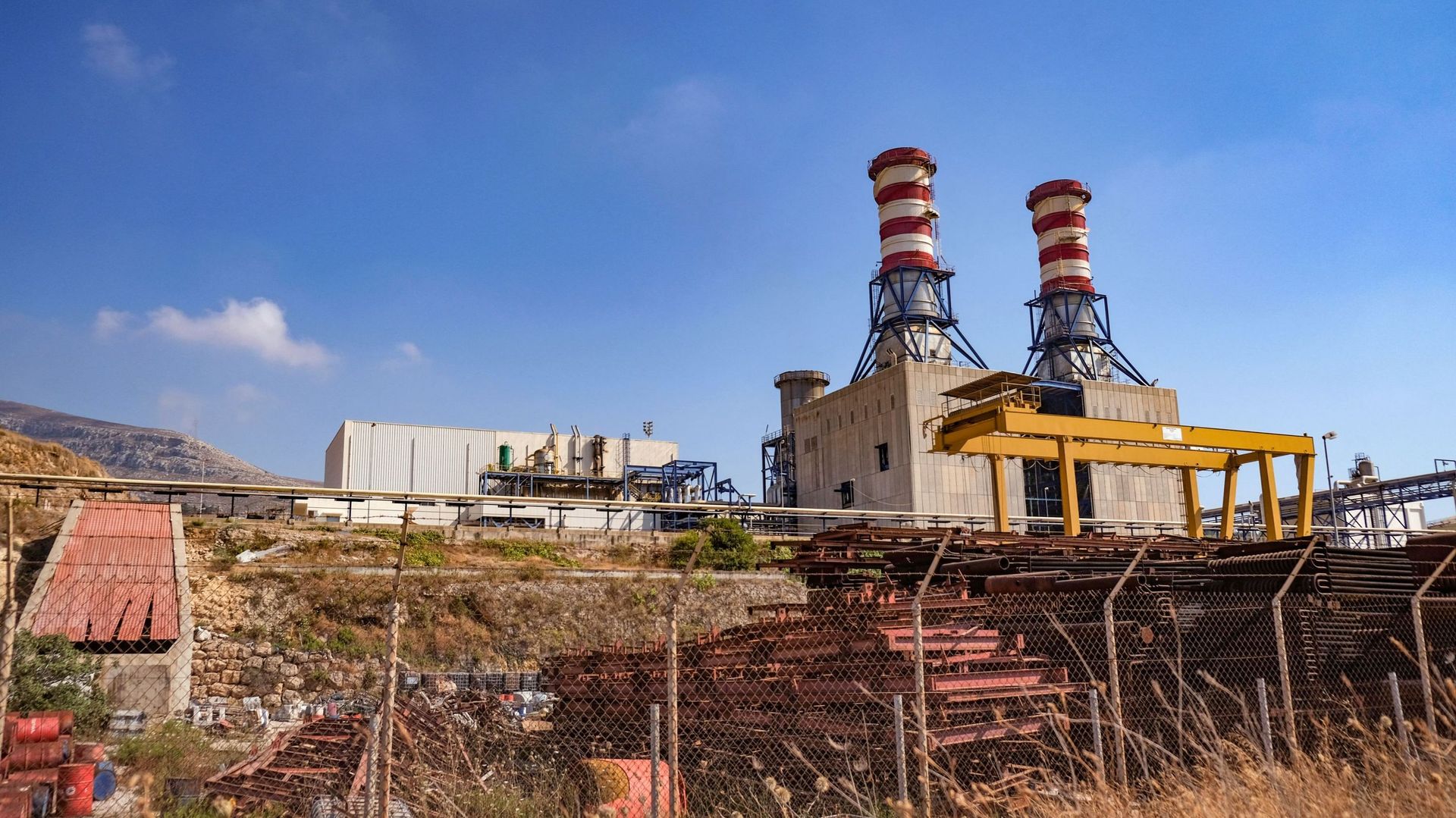 Centrale électrique de Deir Ammar dans la ville de Tripoli, au nord du Liban