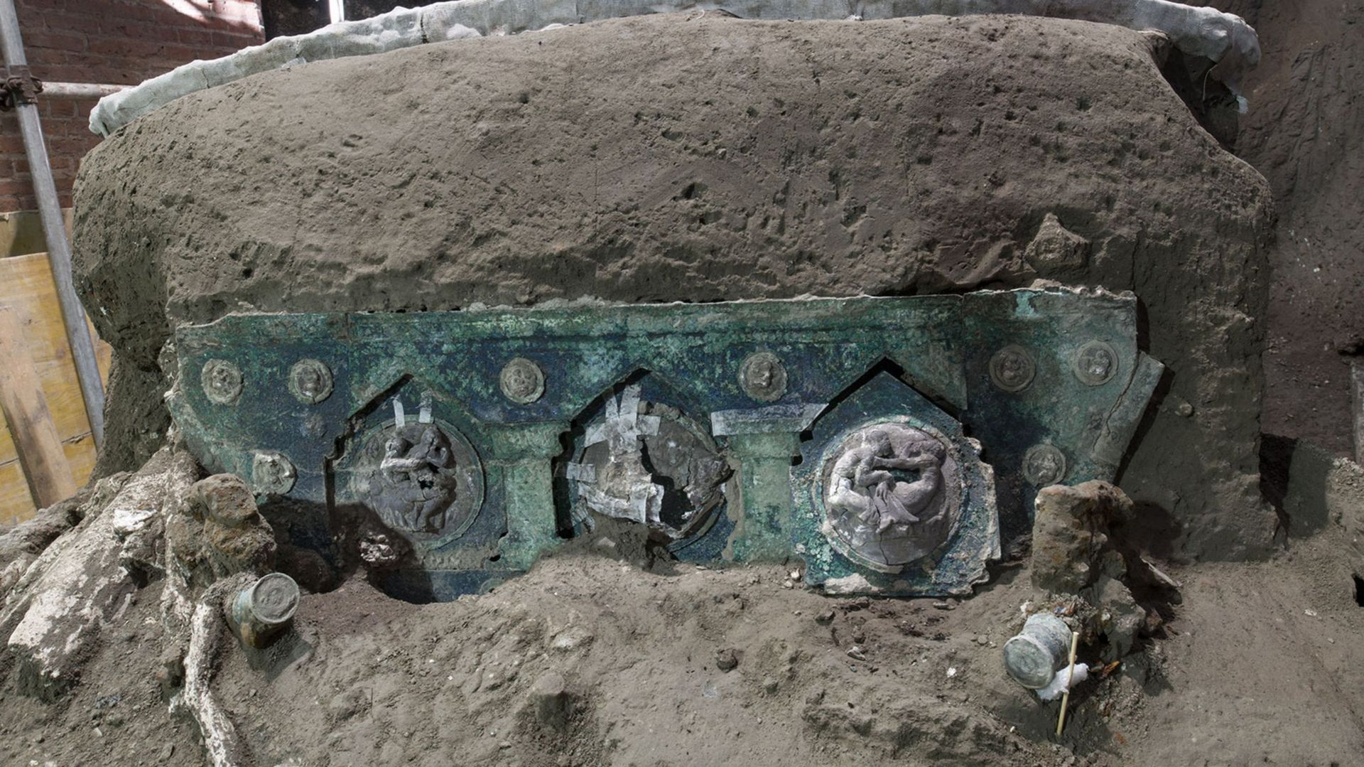 Un char de cérémonie de l’époque romaine retrouvé près de Pompéi