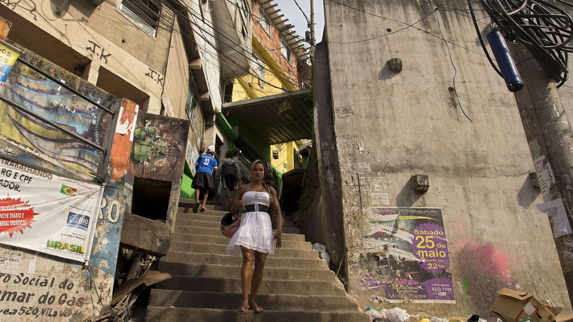 Brésil: les favelas, logements pour touristes de la Coupe du monde