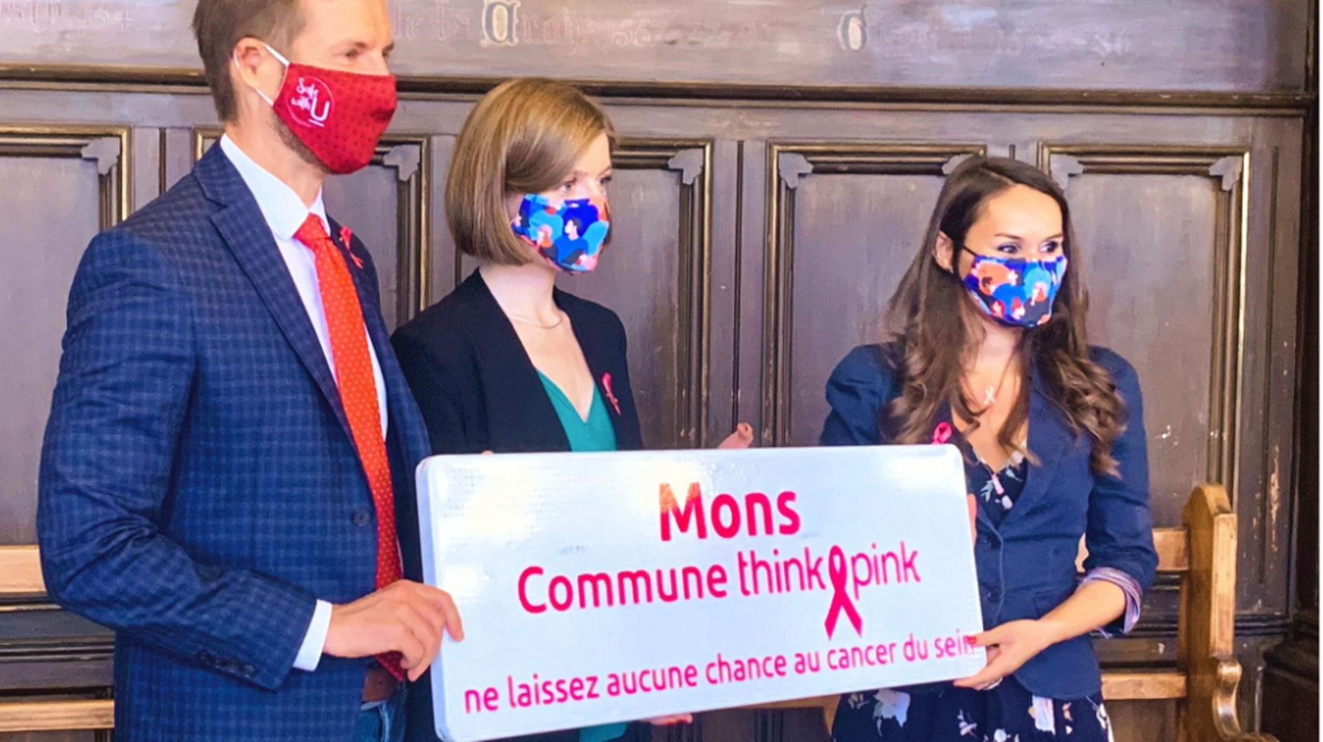 La ville de Mons officiellement labellisée Think Pink