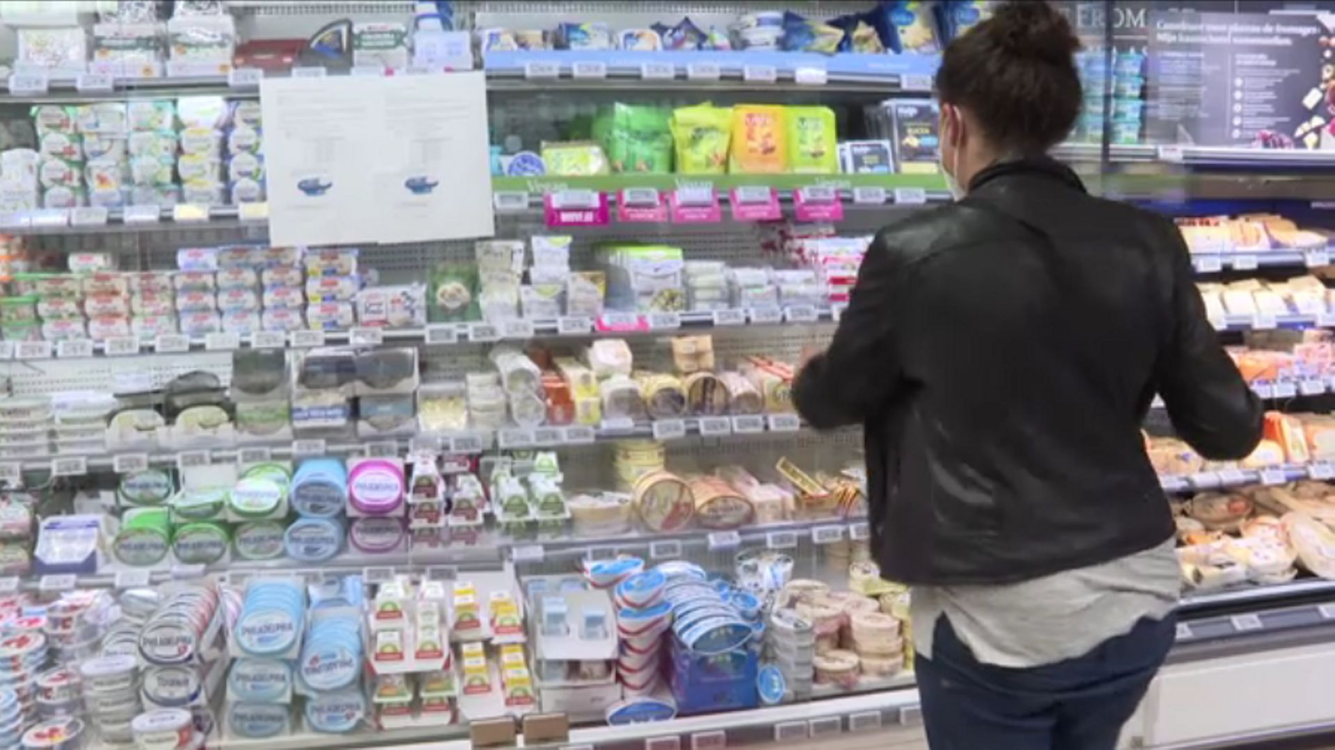 Une image prise dans un supermarché au moment des retrait de produits comportant des traces d'oxyde d'éthylène (2021)