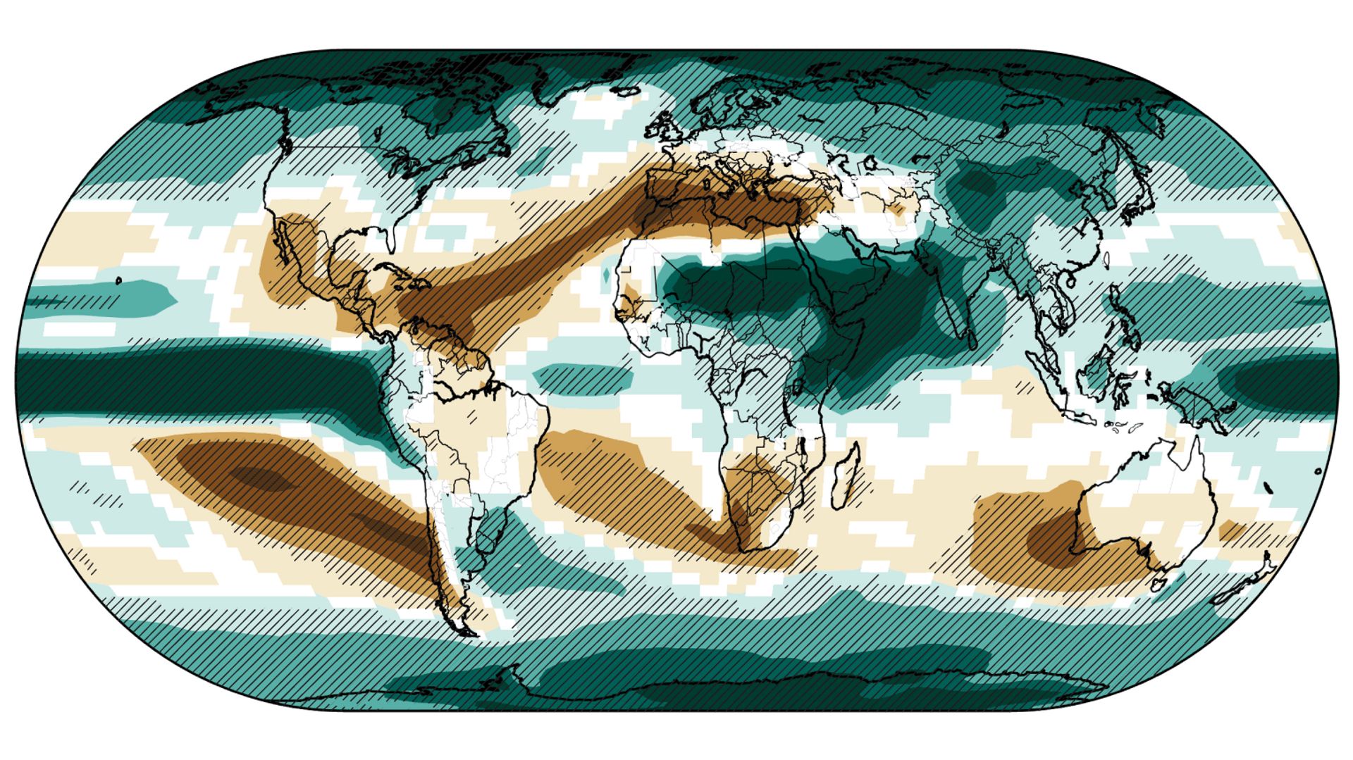 Un monde à +4°C : le pourtour méditerranéen, la Californie, l’Afrique du Sud ou encore l’Australie deviendront complètement arides, alors que d’autres zones comme l’Asie du Sud-Est ou l’Inde auront encore plus de pluie.