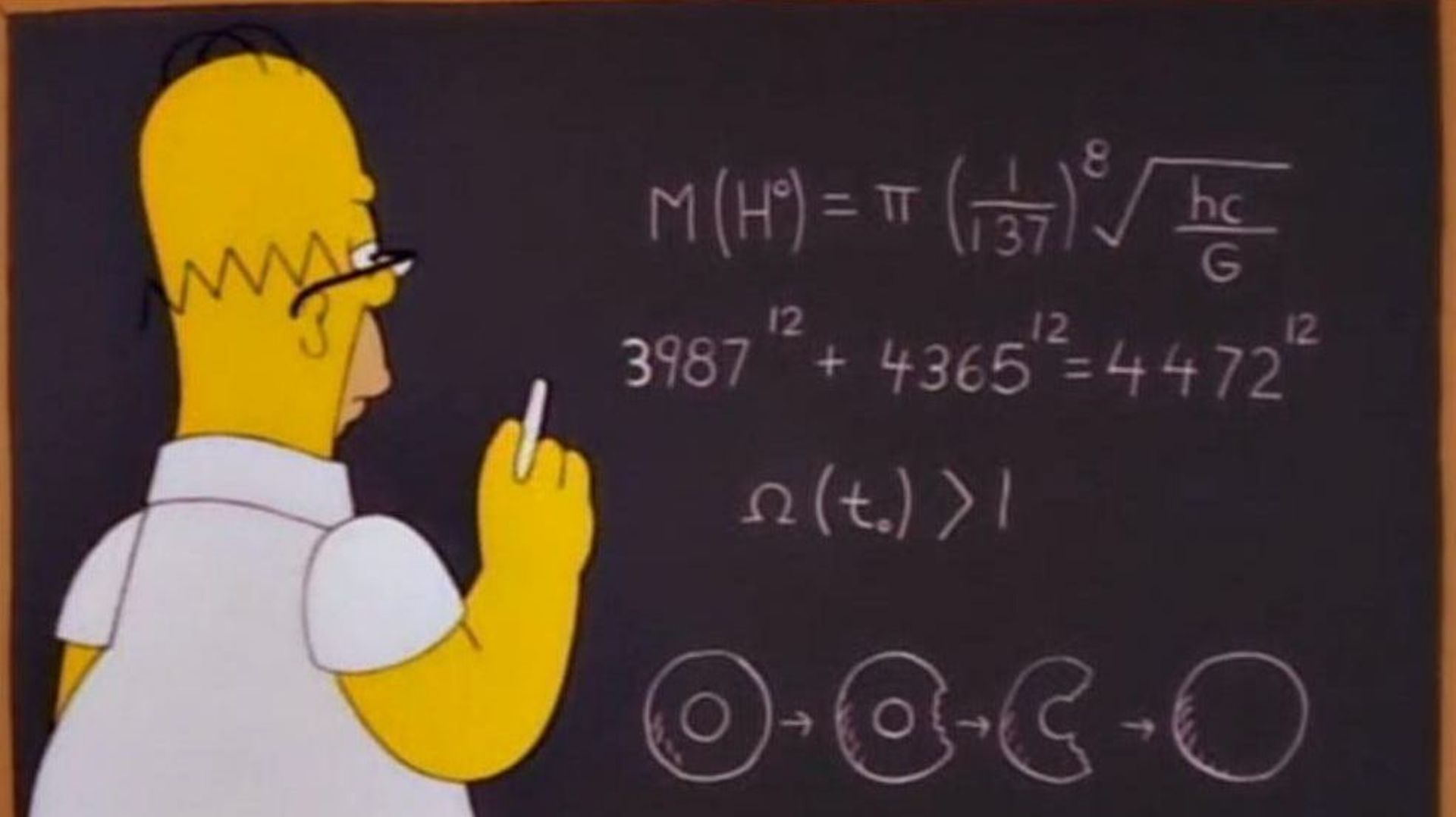 Homer a, semble-t-il, commis quelques erreurs dans sa formule. 