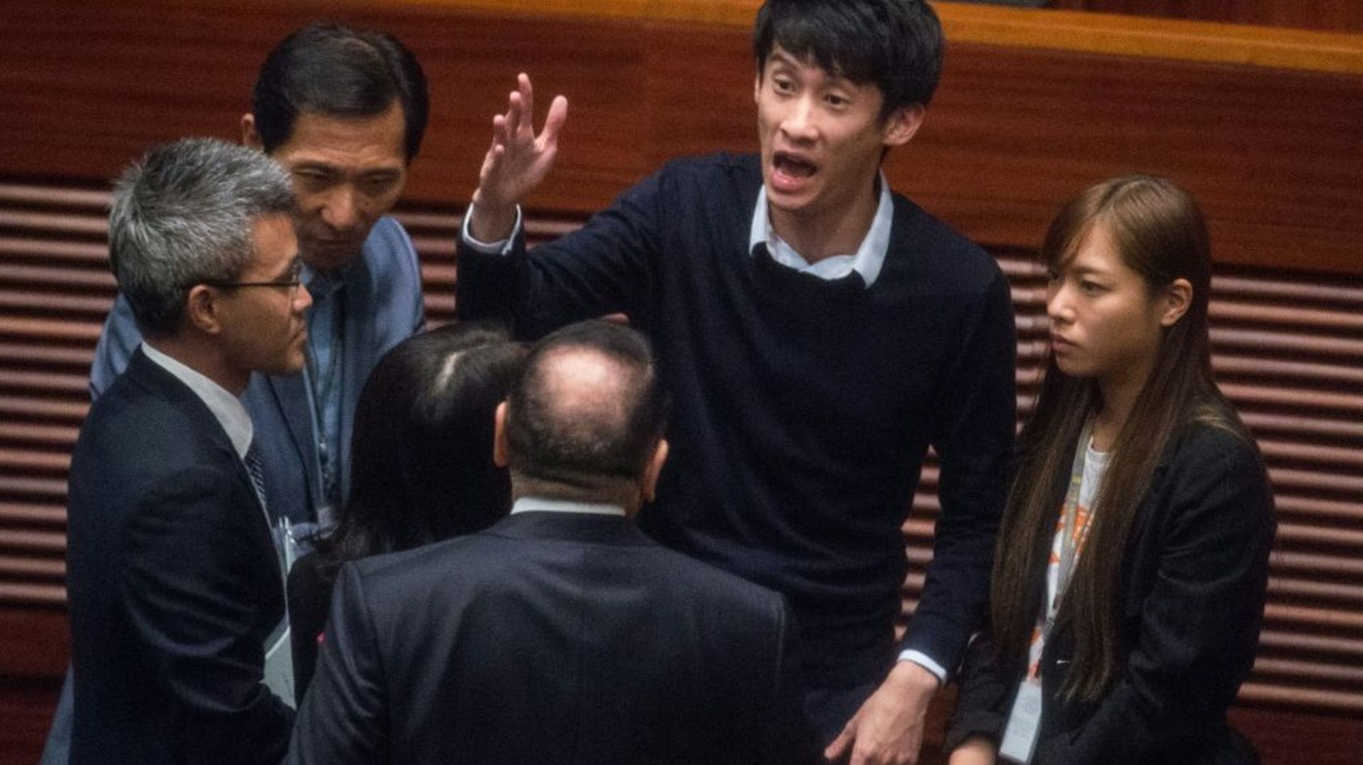 L'ancien député de Hong Kong et militant indépendantiste Sixtus Leung en 2016