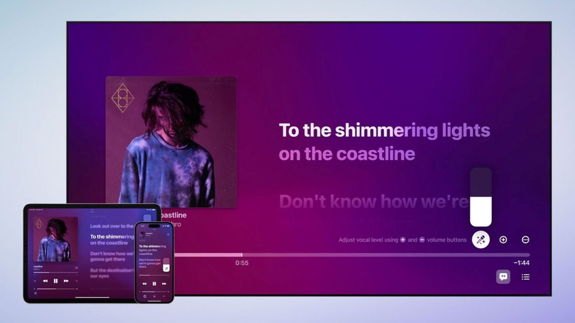 Apple Music offers karaoke function
