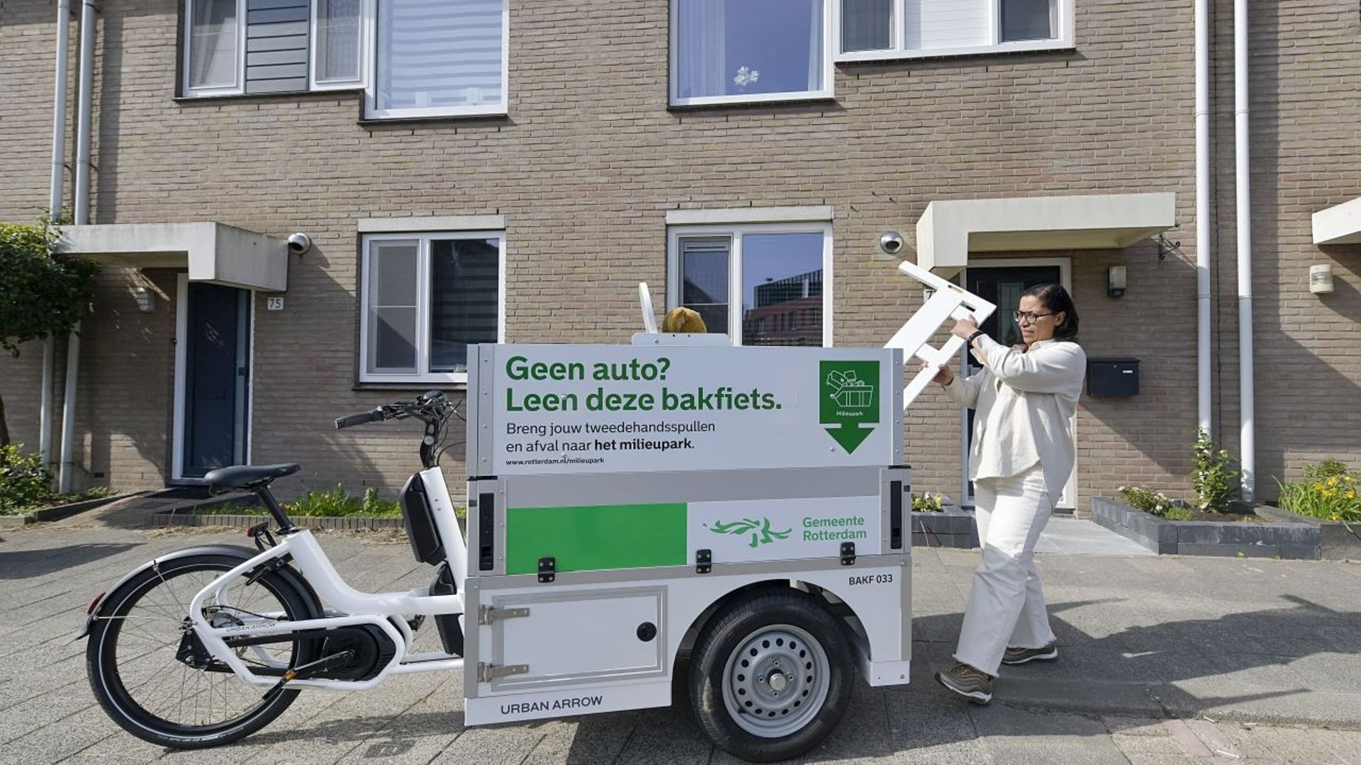 Un vélo-cargo pour recycler ses déchets encombrants à Rotterdam.