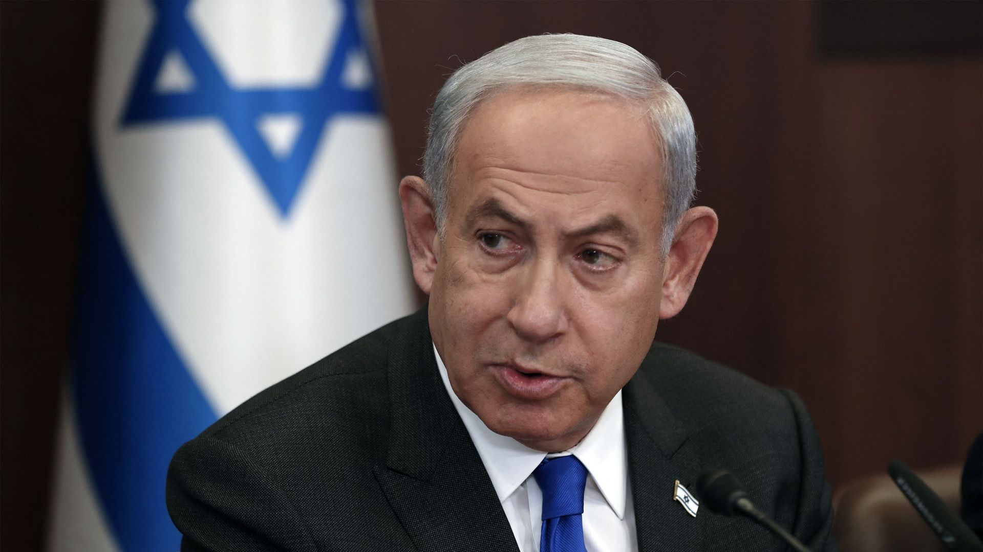 Le Premier ministre israélien Benjamin Netanyahu préside la réunion hebdomadaire du cabinet à Jérusalem, le 3 janvier 2023.