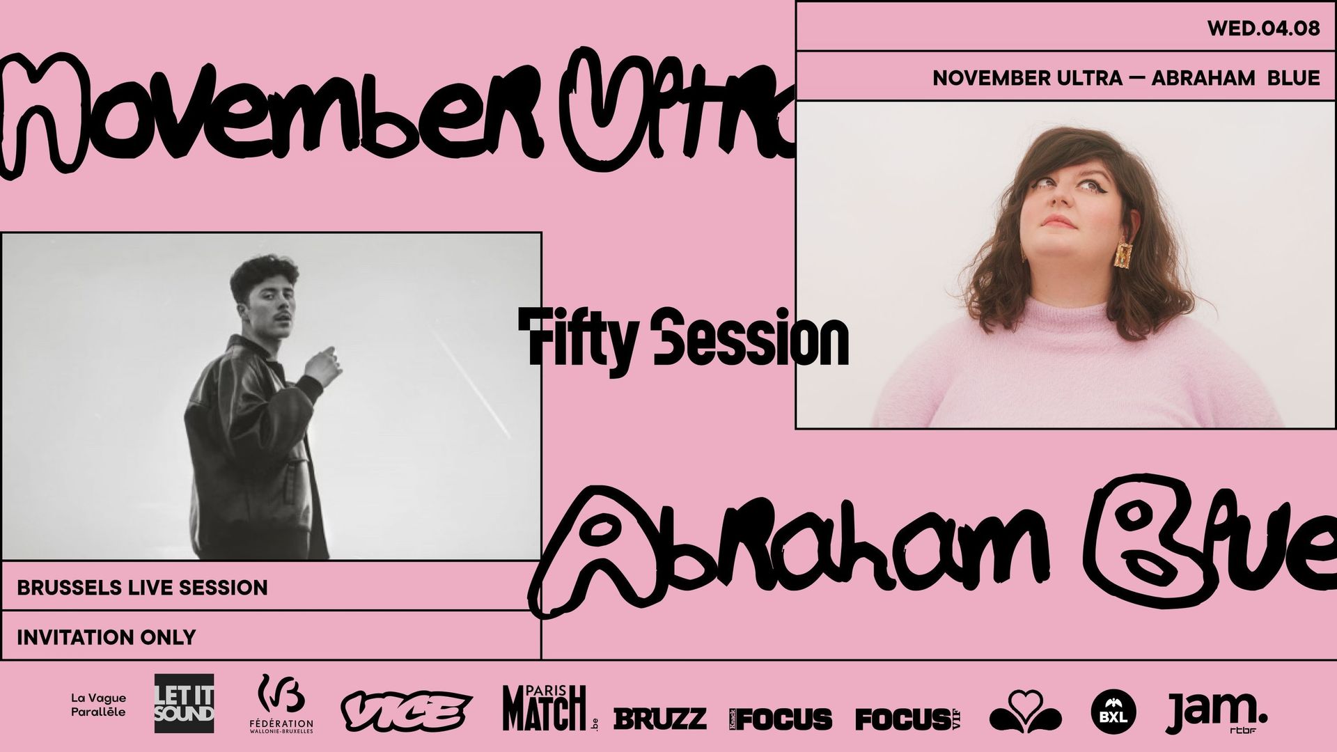 Fifty Session #6 : abrahamblue & November Ultra // 2x2 tickets à gagner avec Jam !