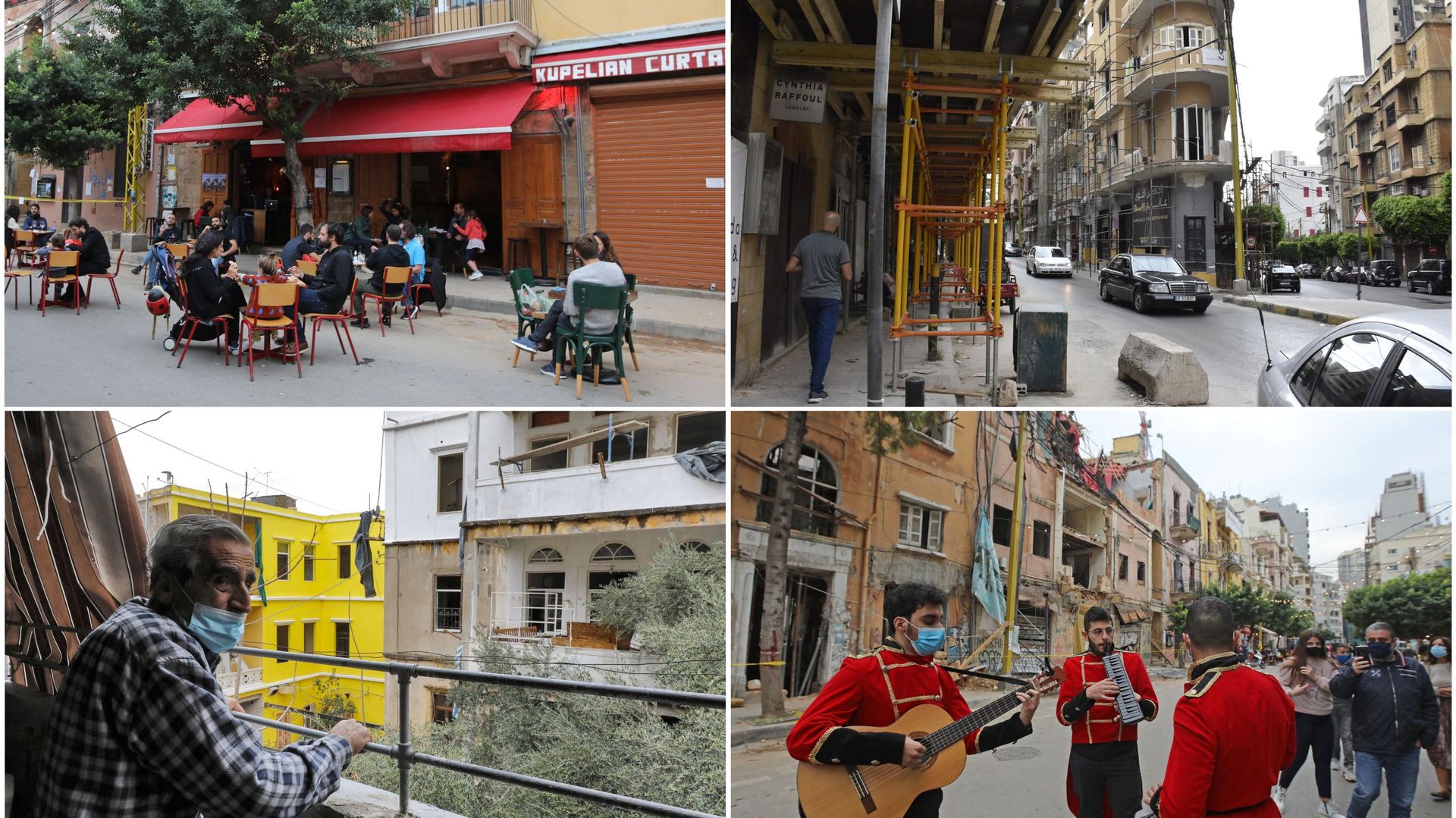Les quartiers de Mar Mikhael et Gemmayzeh faisaient partie de la vie animée de Beyrouth. Aujourd’hui la vie reprend son cours mais la reconstruction est lente.