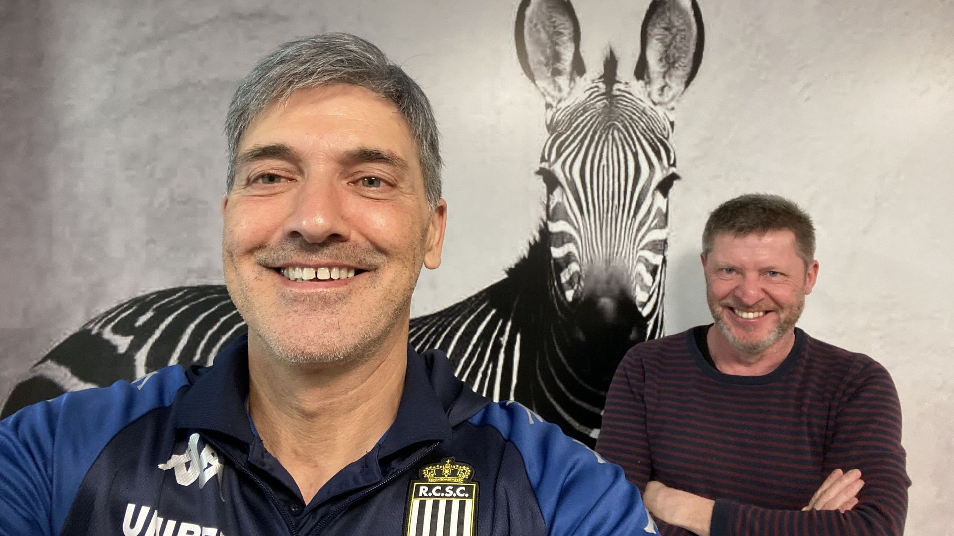 Felice Mazzù (Charleroi), en mode selfie