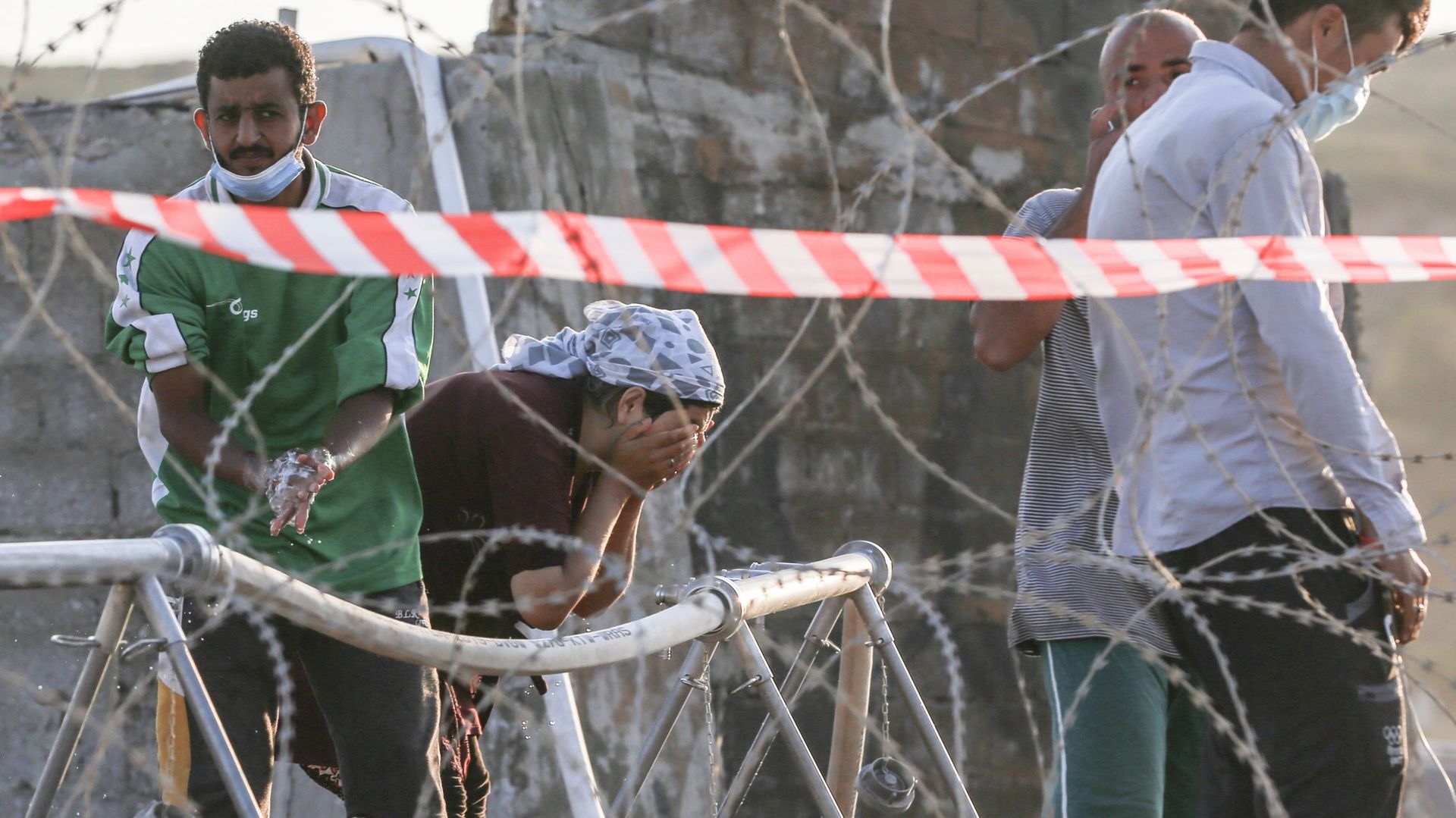 Migrants à Lesbos en Grèce