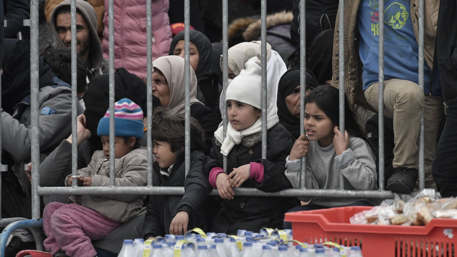 Les habitants de Lesbos ont protesté contre l'arrivée de 1700 personnes. 