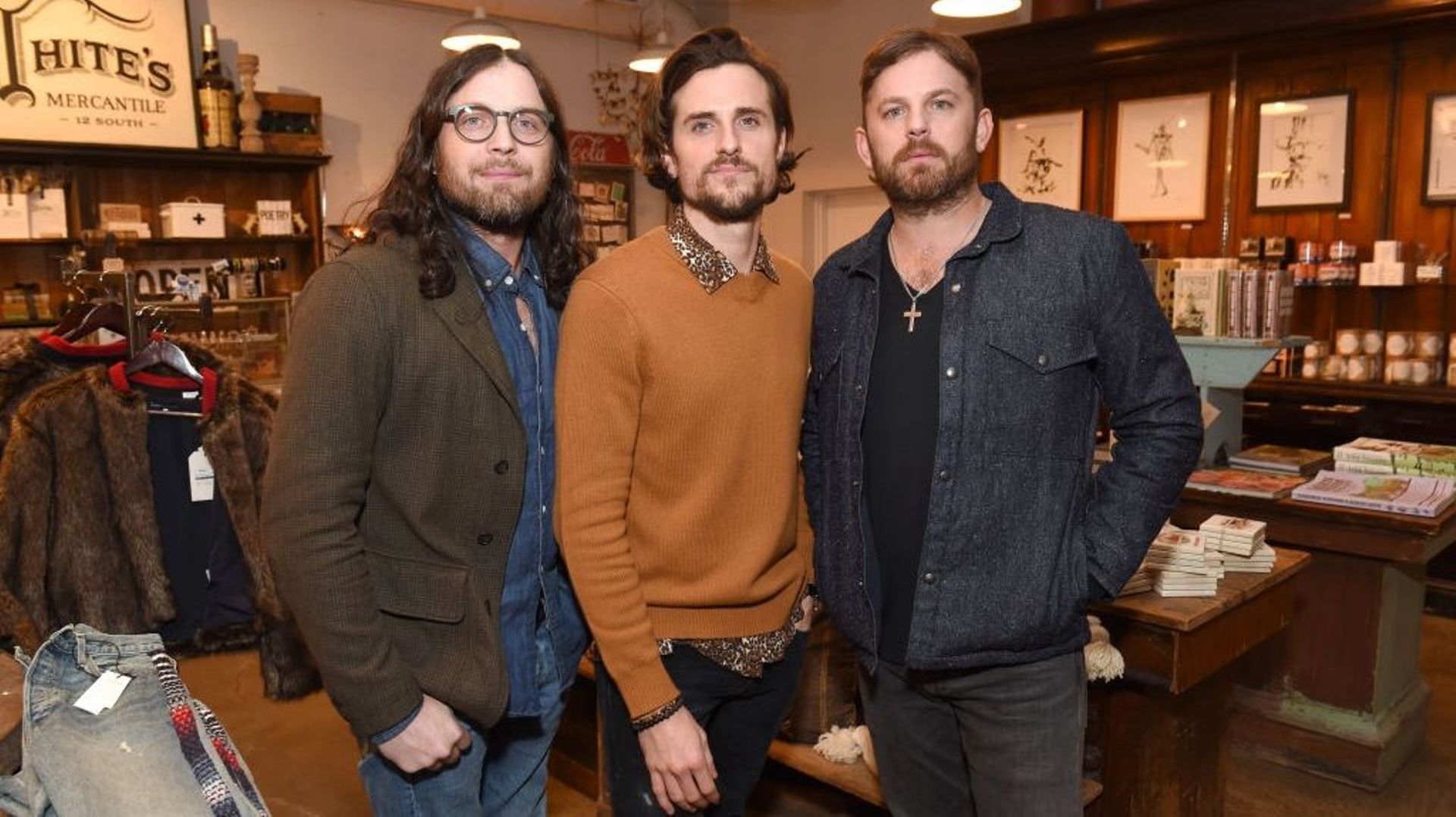 Caleb, Nathan and Jared Followill of Kings of Leon 
