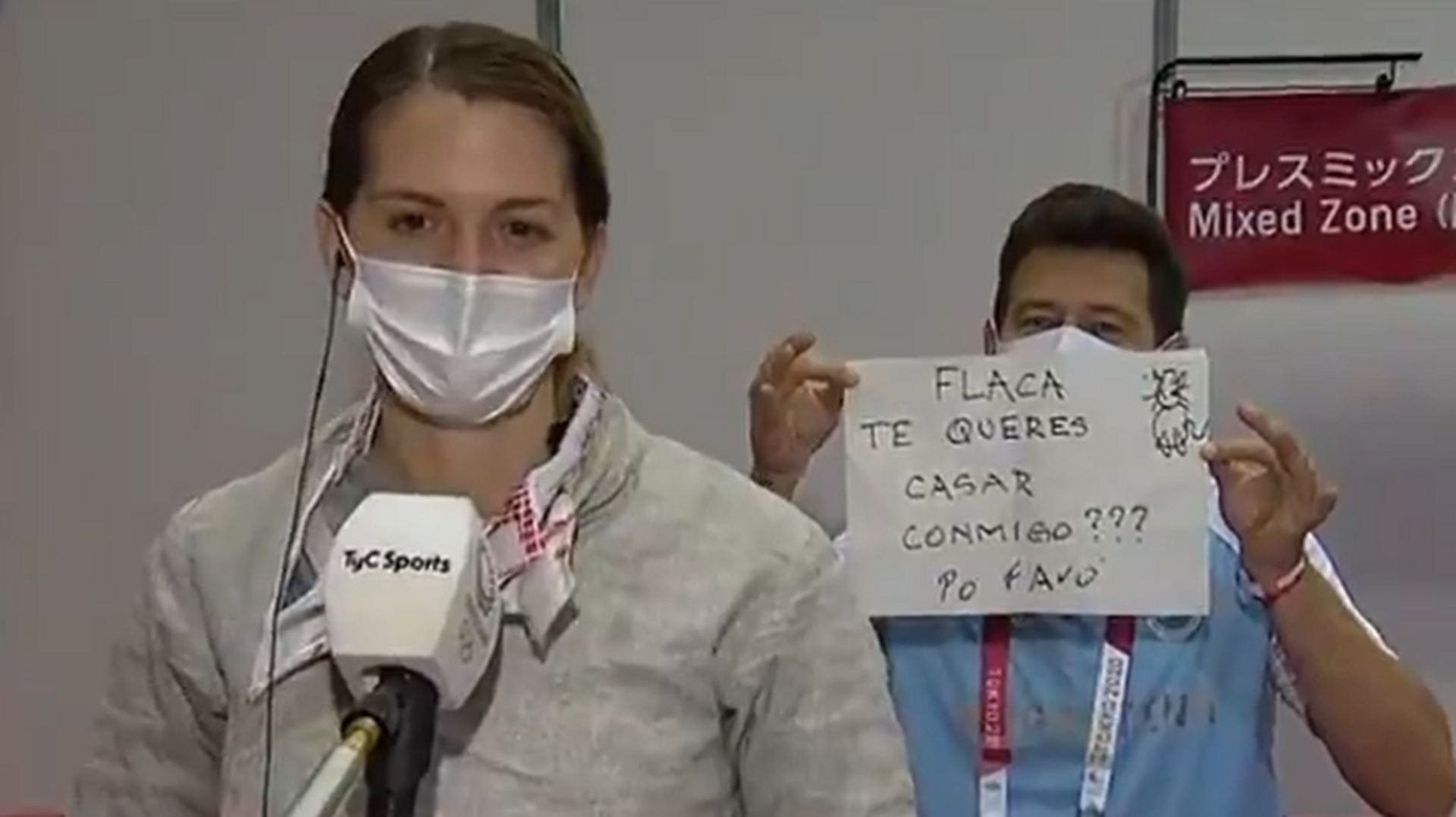 JO Tokyo 2020 – Touchée en plein cœur : une escrimeuse argentine demandée en mariage en direct