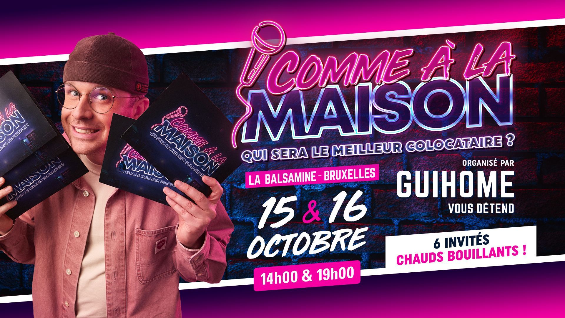 Remportez vos places pour l’enregistrement de « Comme à la maison » avec GuiHome