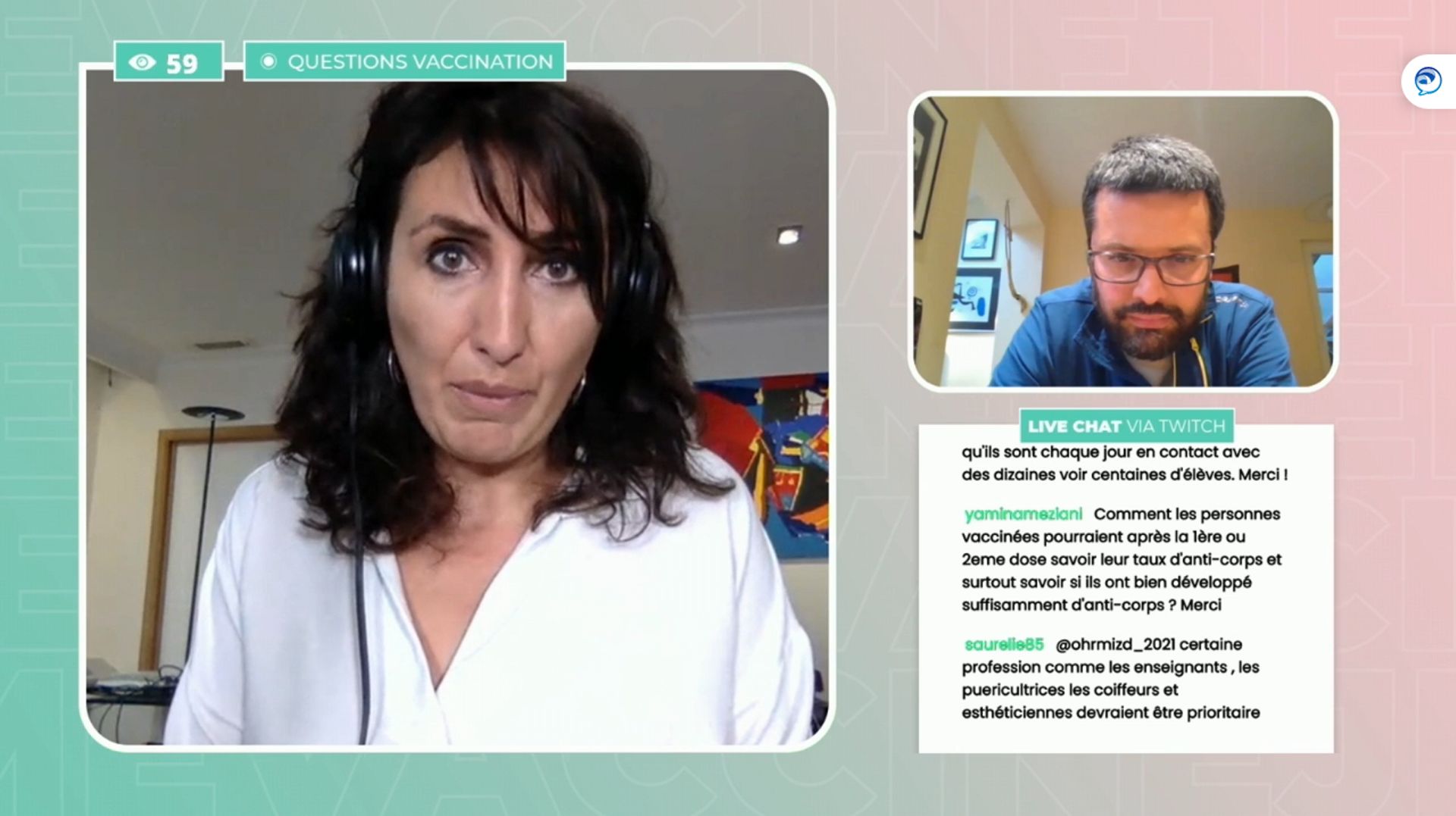 Christie Morreale répond aux questions des adeptes de Twitch sur la vaccination