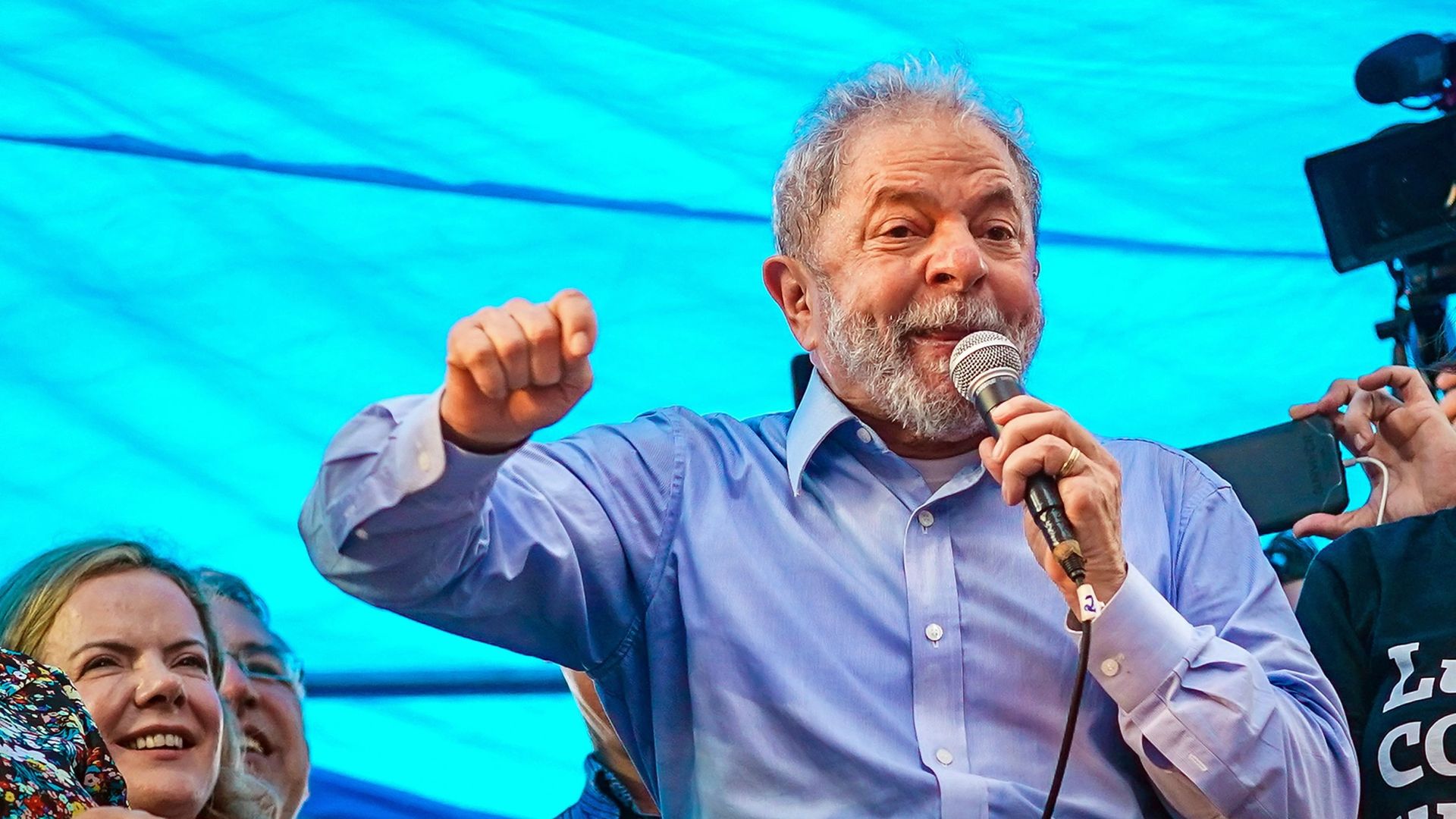 L'ancien président brésilien Luiz Inacio Lula da Silva à Porto Alegre, le 23 janvier 2018.