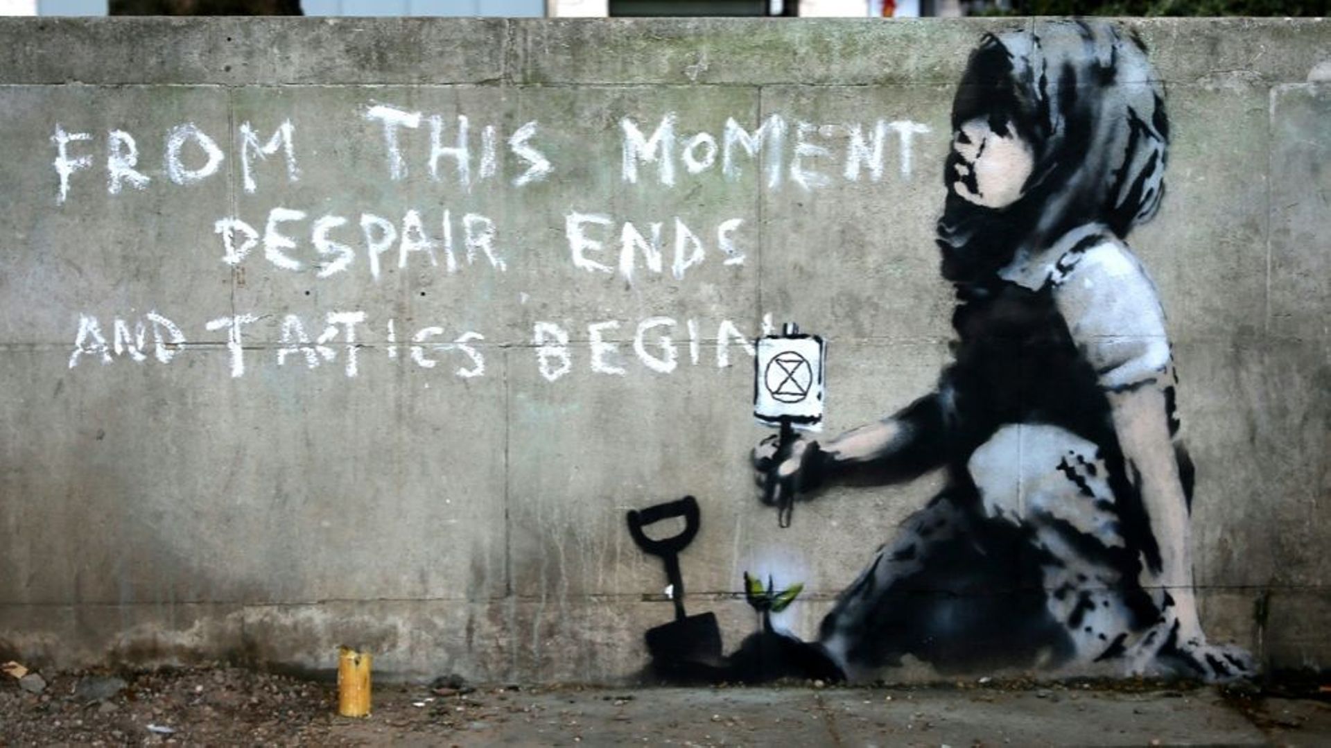 Banksy engagé pour la planète? À Londres, une nouvelle oeuvre lui est