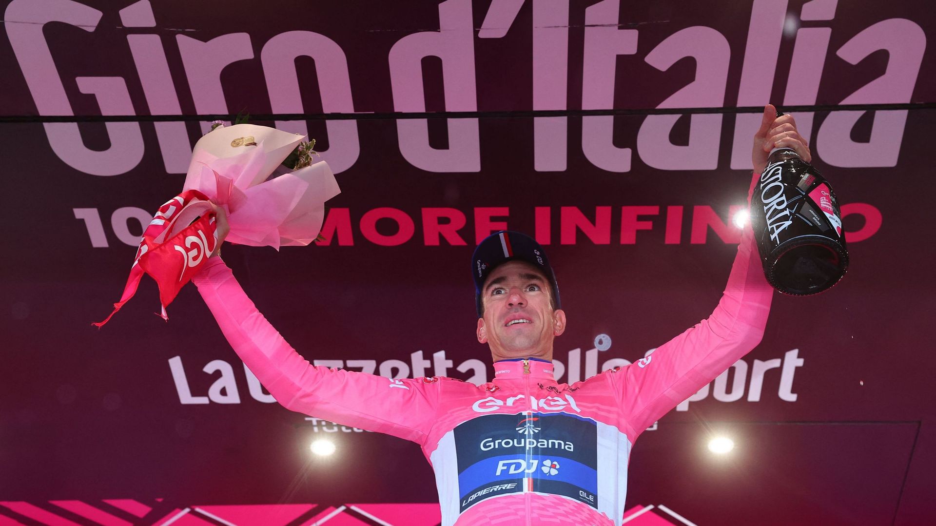 Bruno Armirail est le nouveau maillot rose du Giro.