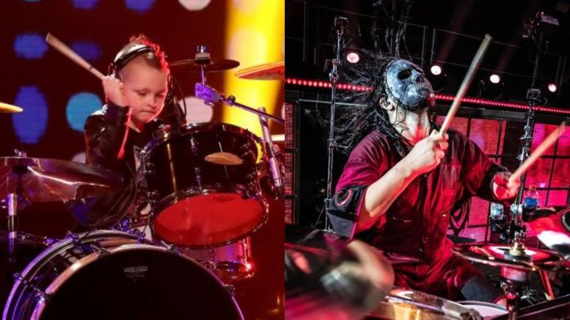 Regardez ce jeune batteur de sept ans reprendre parfaitement Slipknot à la TV américaine